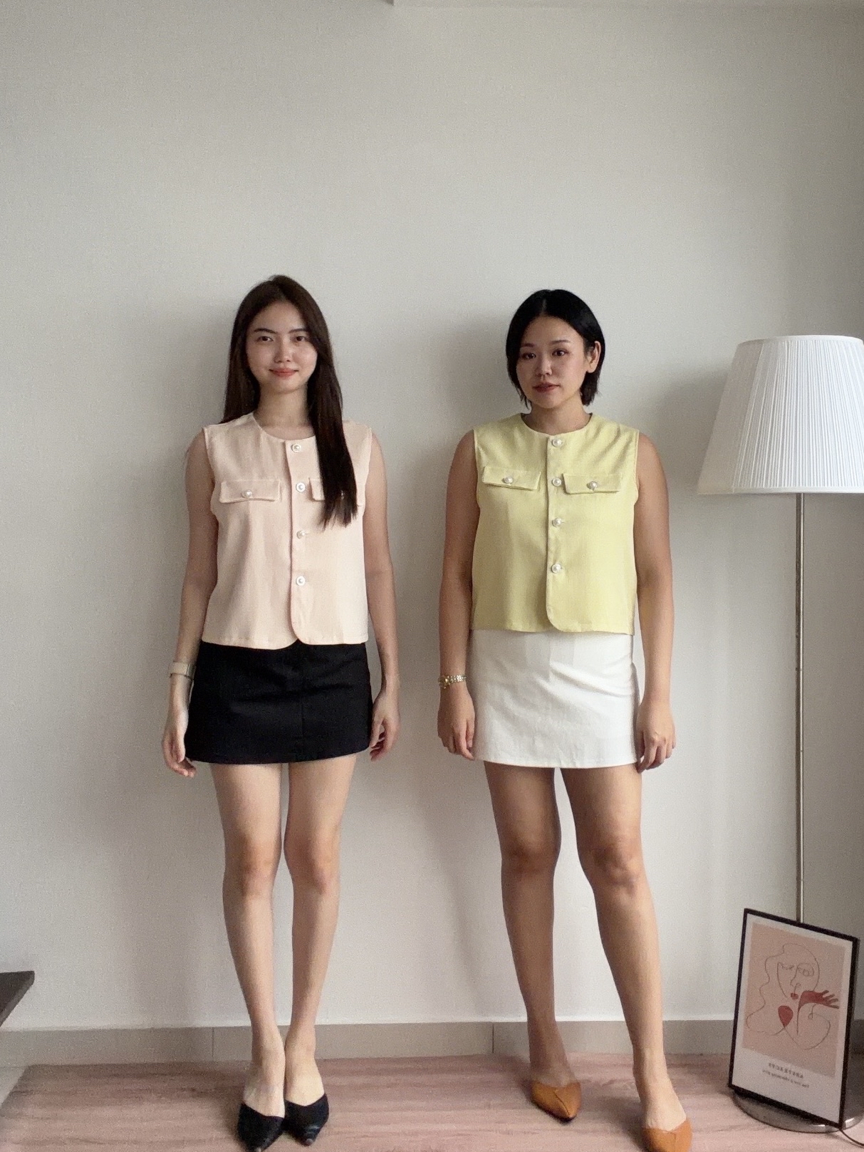 T4462 Sleeveless Tweed Top - 3 Colors 