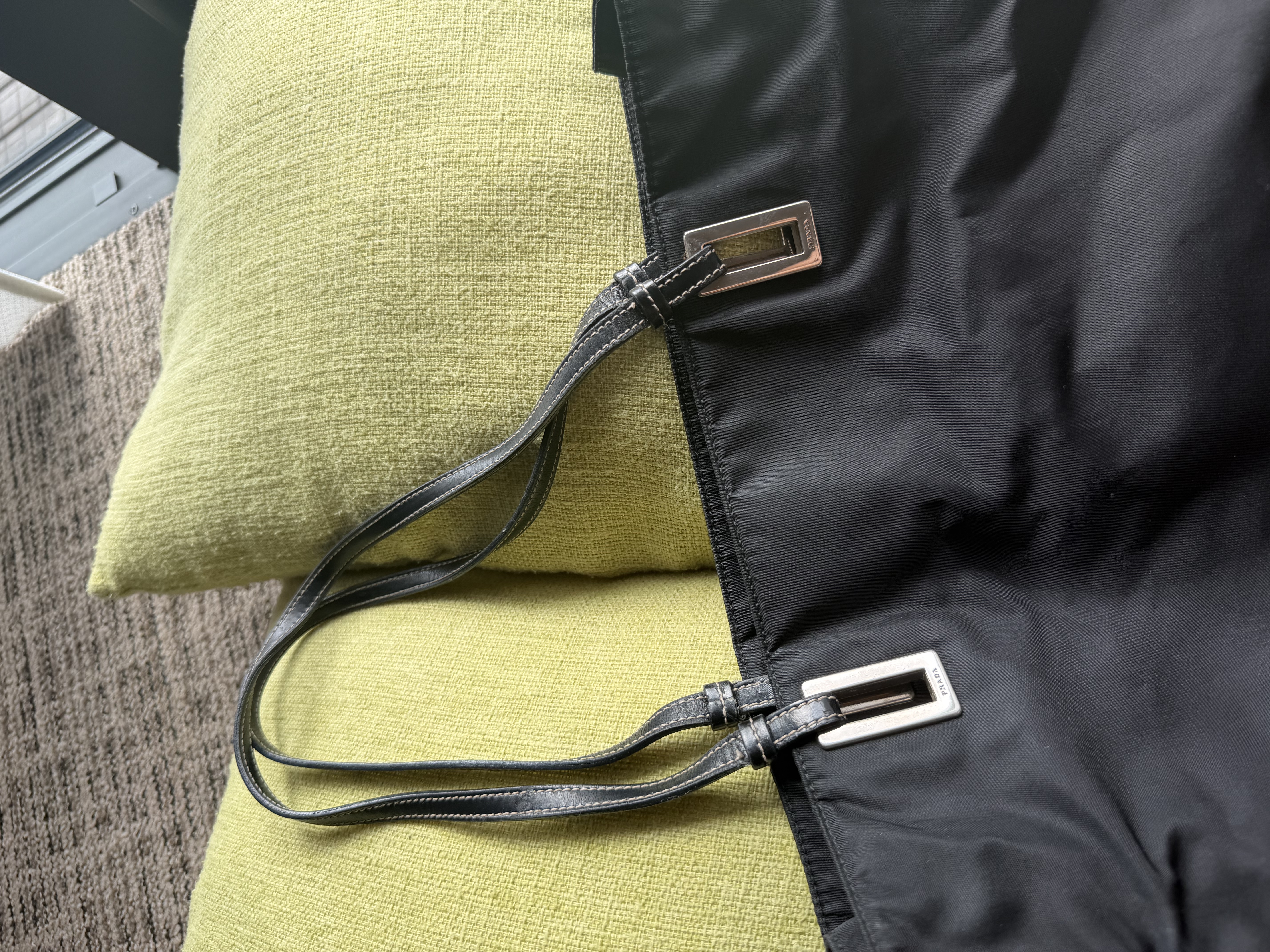 Prada black tote bag