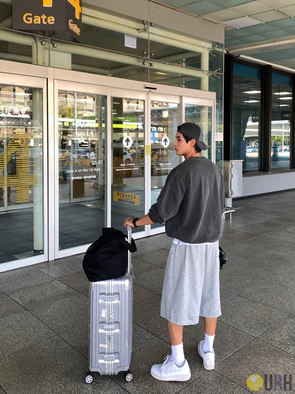 【100%保證韓國直送】Snap Button Bermuda 寬版五分褲 [4 color] RL114431