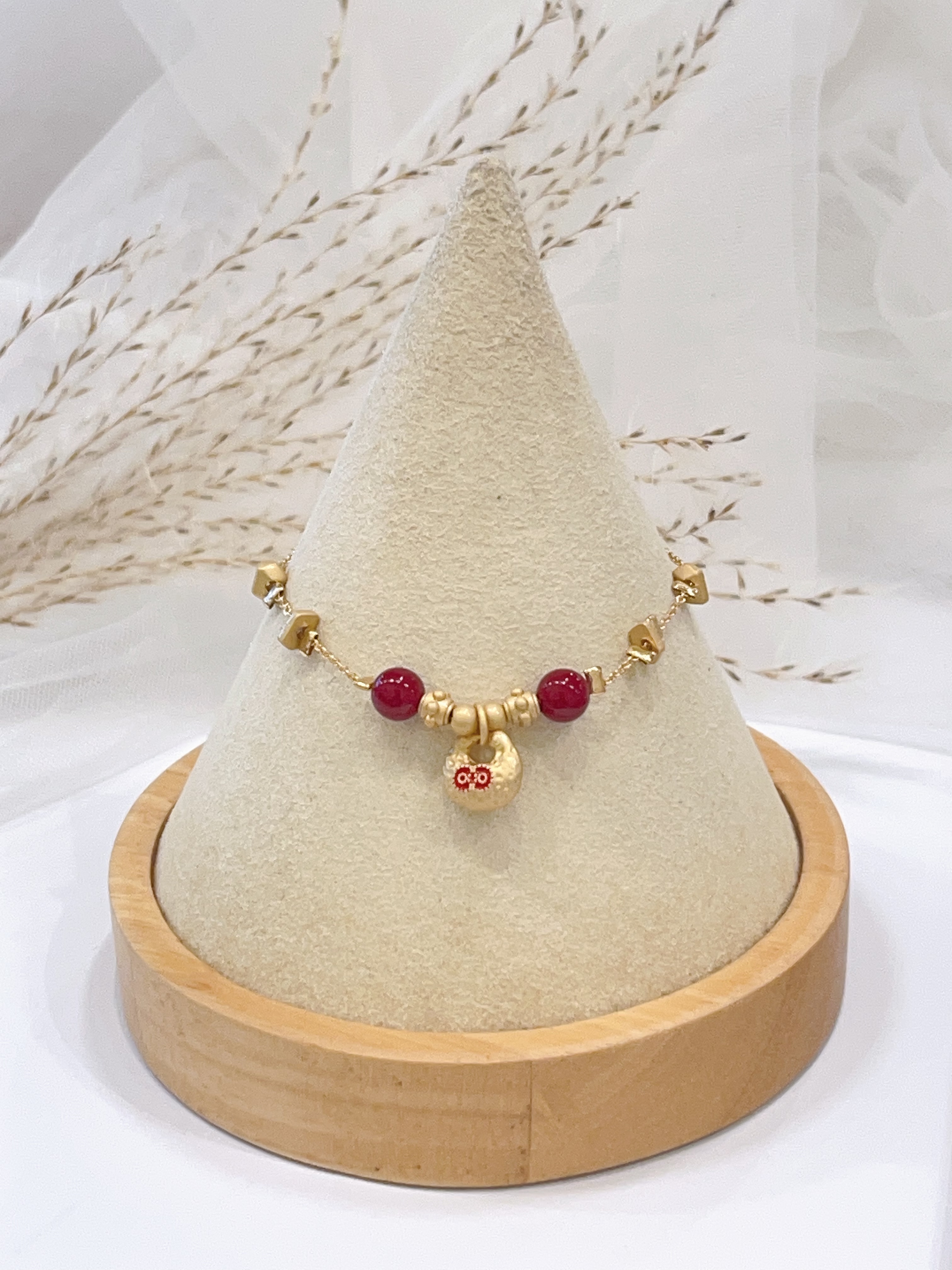 新中式红福袋手链