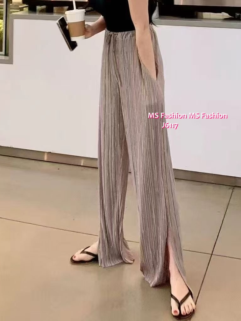 J6117 靚色直紋褲