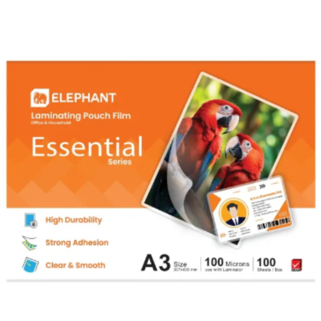 Elephant Laminating Film 100μ - Pack of 100 Pcs