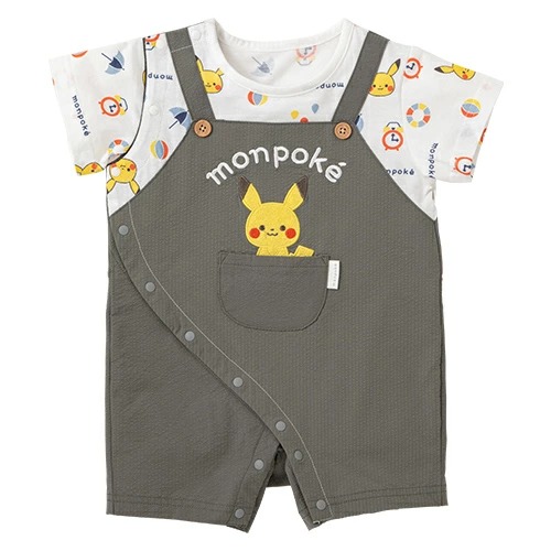 Monpoke 嬰兒比卡超拼色衣 one size 70-80cm