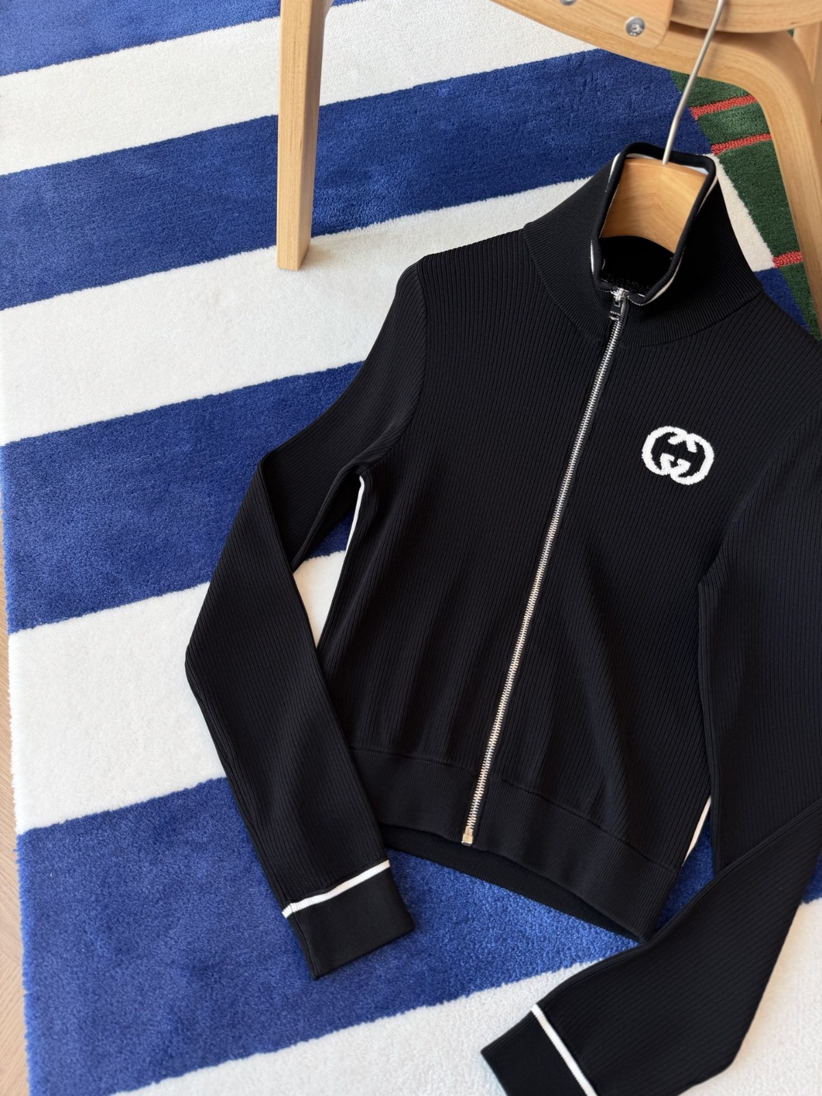 【頂級原單】GUCCI 羅紋拉鍊外套