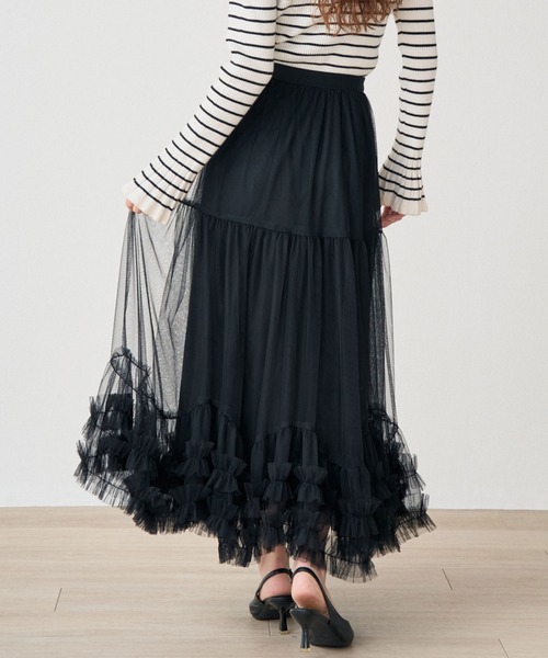 <JP> 超限量！薄紗 Ruffles 蓬蓬裙* 4色入 <預購>