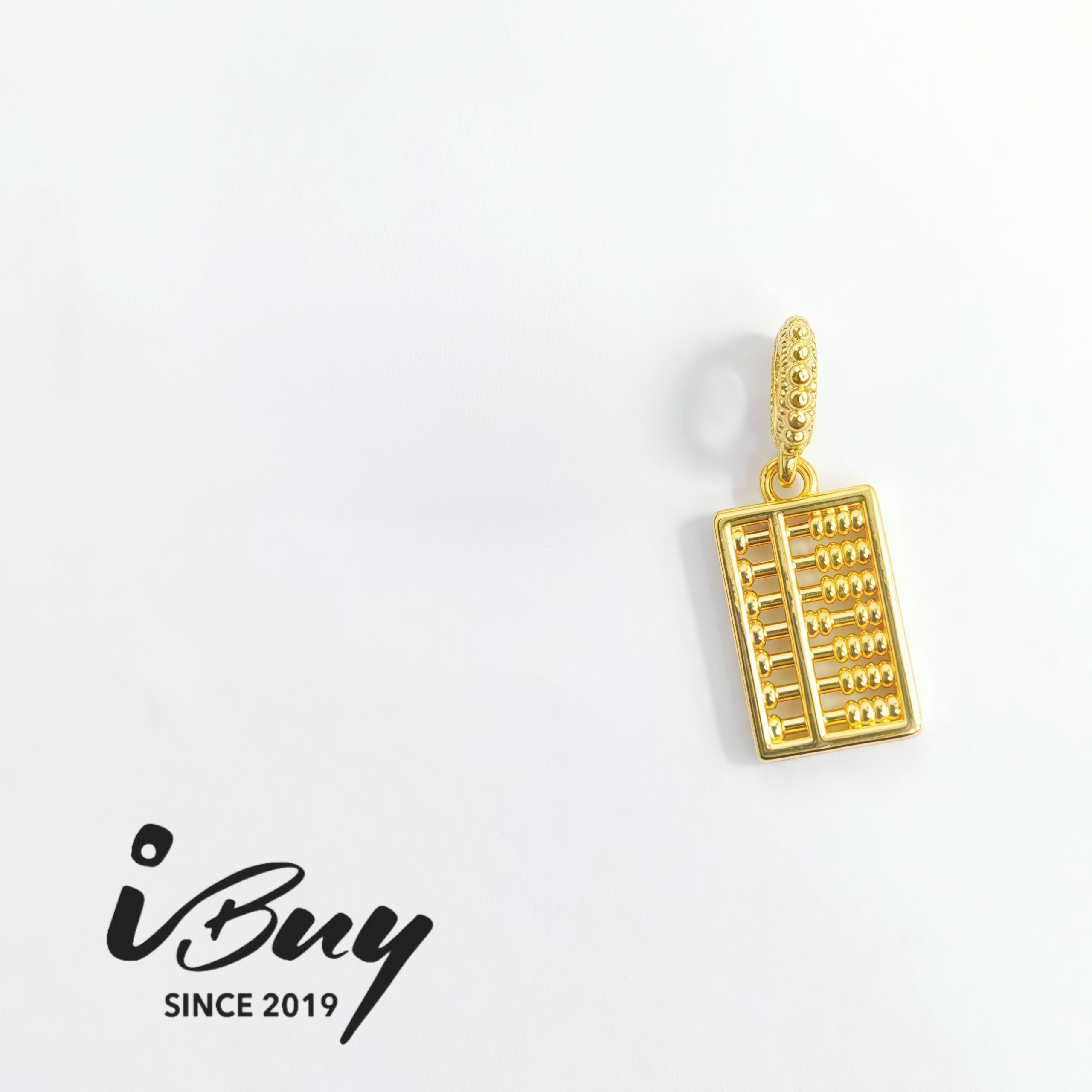 916 HARD GOLD ABACUS CHARM 916 硬金 算盘串咀