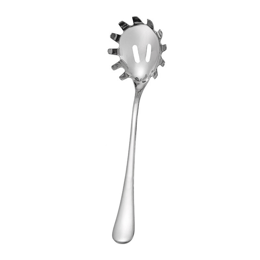 不鏽鋼撈麵勺 意麵爪勺 粉麵叉 漏勺 冰塊鏟 粉麵鏟 扒麵鏟勺  [平行進口] HK2732