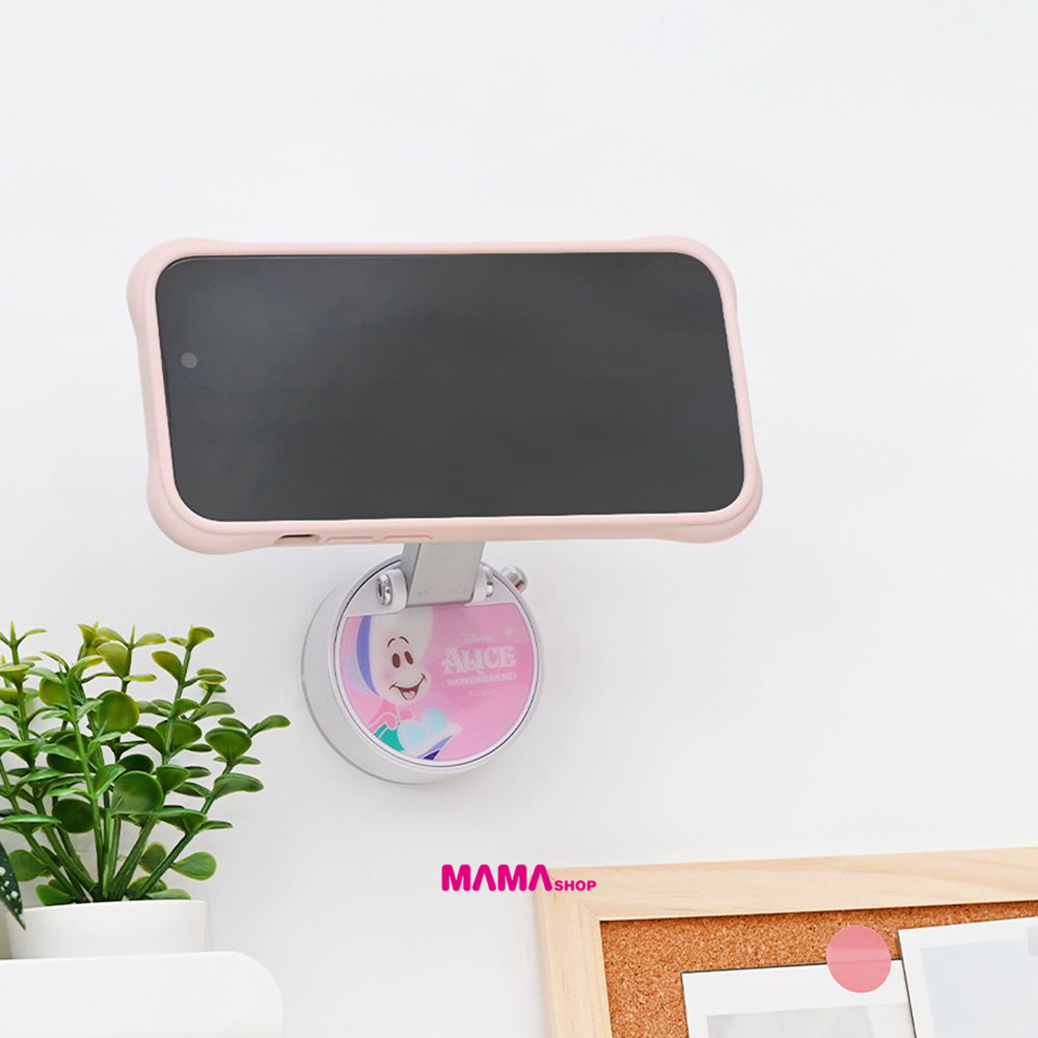 台灣直送愛麗絲夢遊仙境小牡蠣系列360度摺疊磁吸手機支架