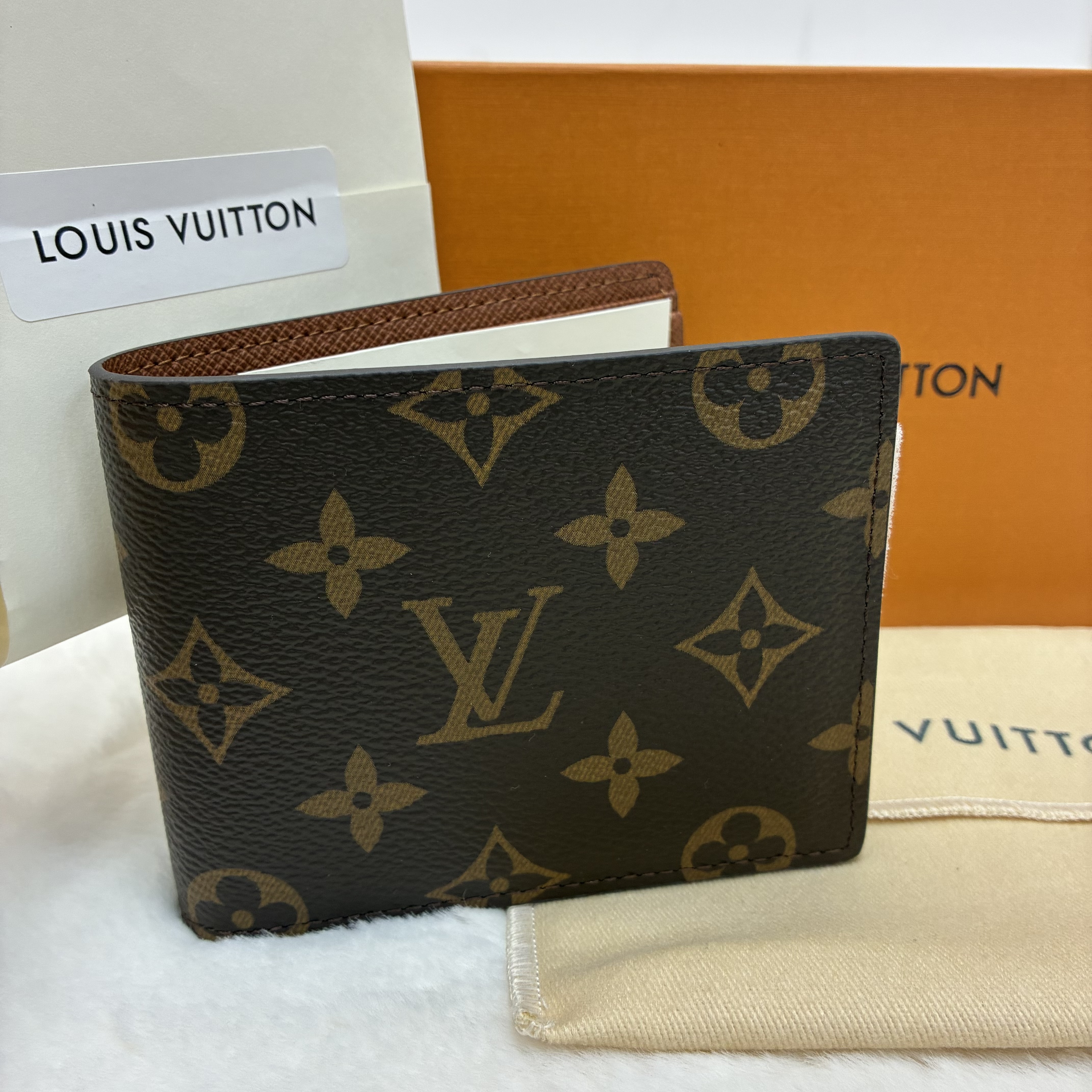 LOUIS VUITTON Multiple 經典印花Logo Monogram 帆布 「合獎勵自己禮物」 LV 短銀包