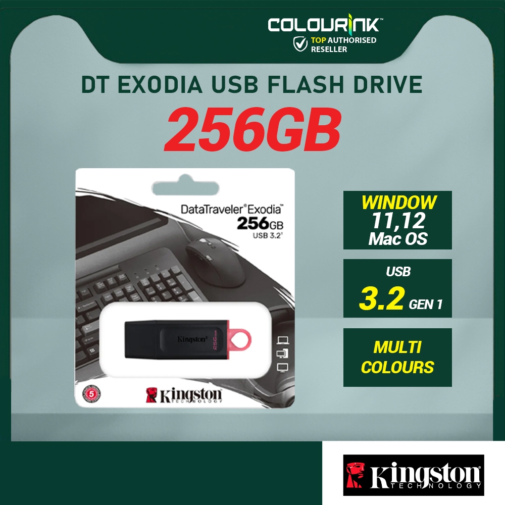 Kingston Pendrive DataTraveler Exodia DTX USB 3.2 Flash Drive Thumb Drive Pendrive (128GB / 64GB / 32GB)