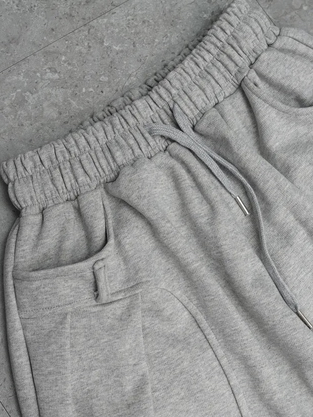 Oversized Curved Wide-Leg Sweatpants(Unisex)