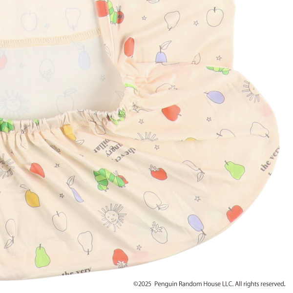 🇯🇵預訂 日本直送🇯🇵好餓的毛毛蟲印花涼爽材質孭帶嬰兒車連帽披肩斗篷