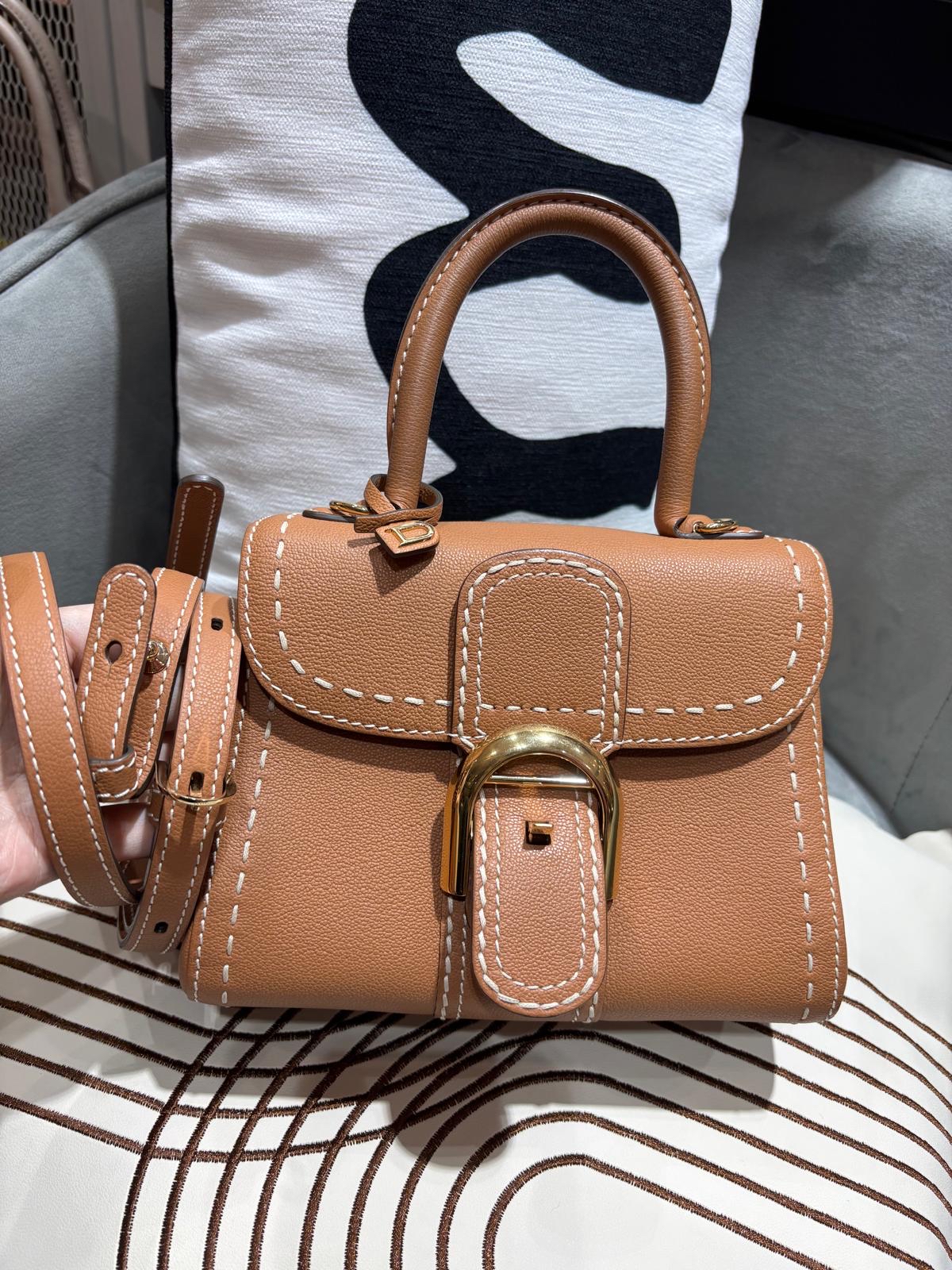 Delvaux Brillant Mini Surpiqué rodeo calfskin 100%Authentic ,98%new✅dust bag  