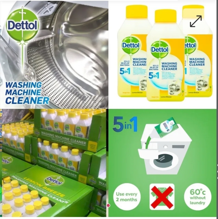 $99套2套或以上:$93套.滴露5合1洗衣機清潔液檸檬味(1套3支)