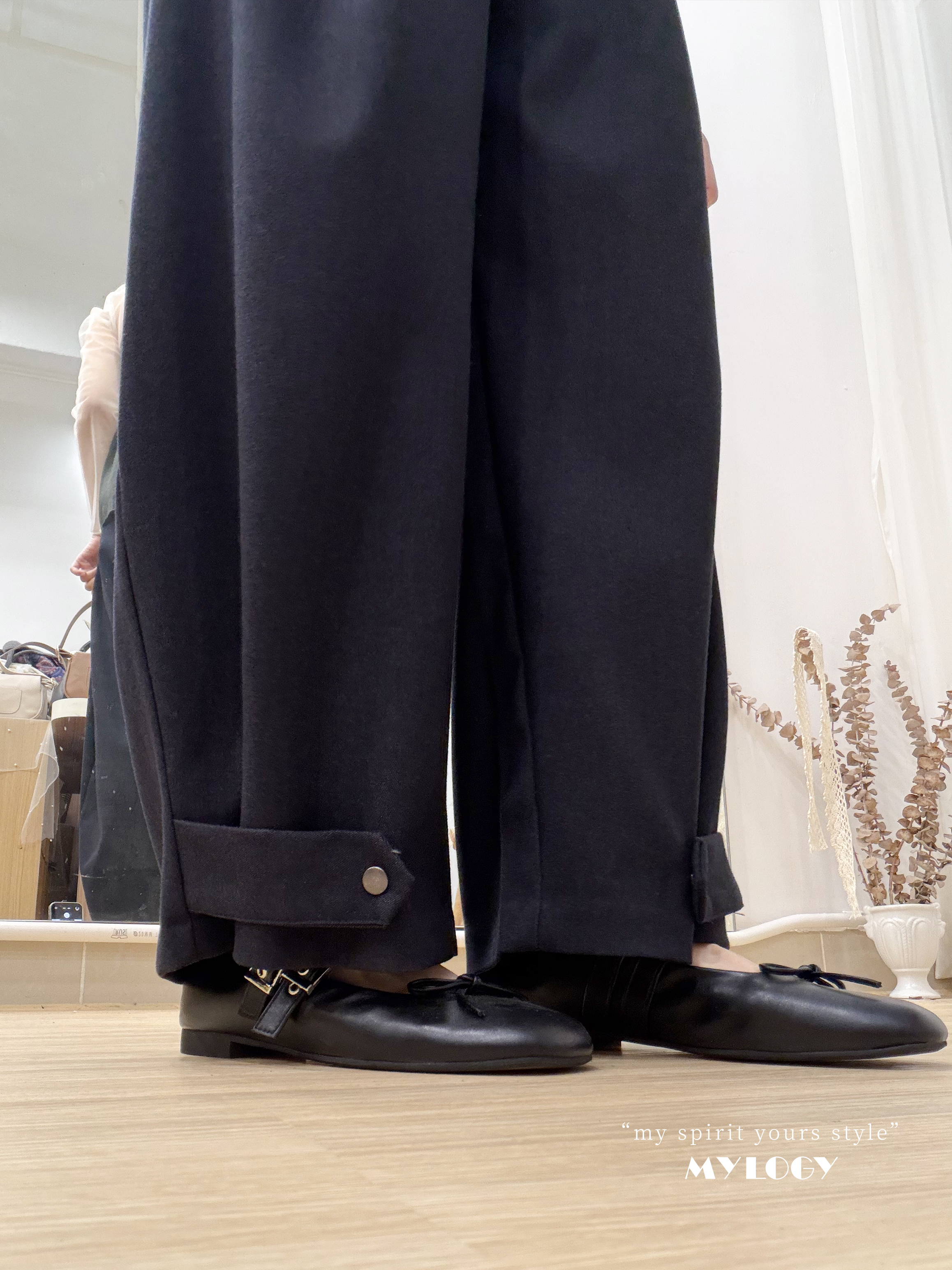 氣質肉肉都很收斂～靚cut！2-ways繭形西褲 CK0009