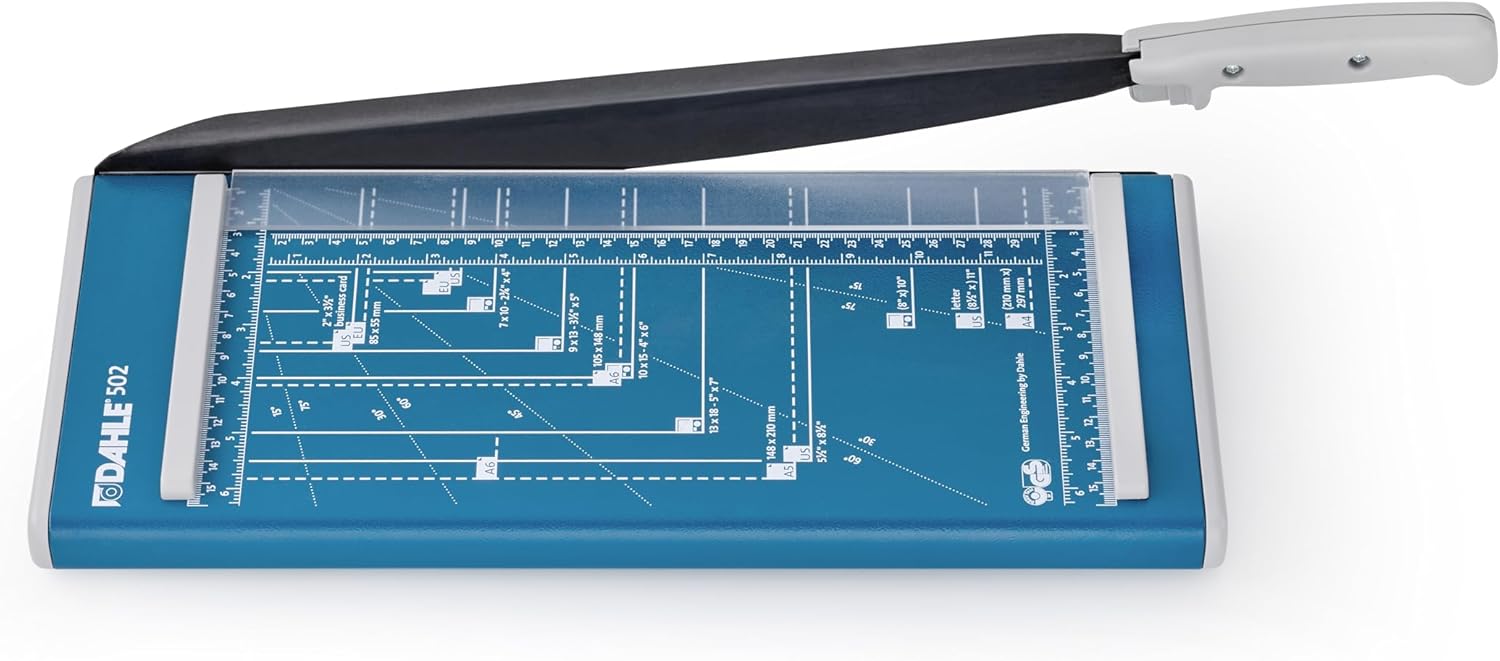 Dahle 502 : Entry Level Paper Guillotine , able to cut 320mm in length and 0.8mm in thickness