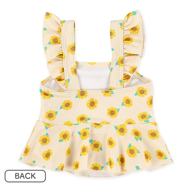 🇯🇵預訂 日本直送🇯🇵兩色花卉滿印荷葉邊分體泳衣