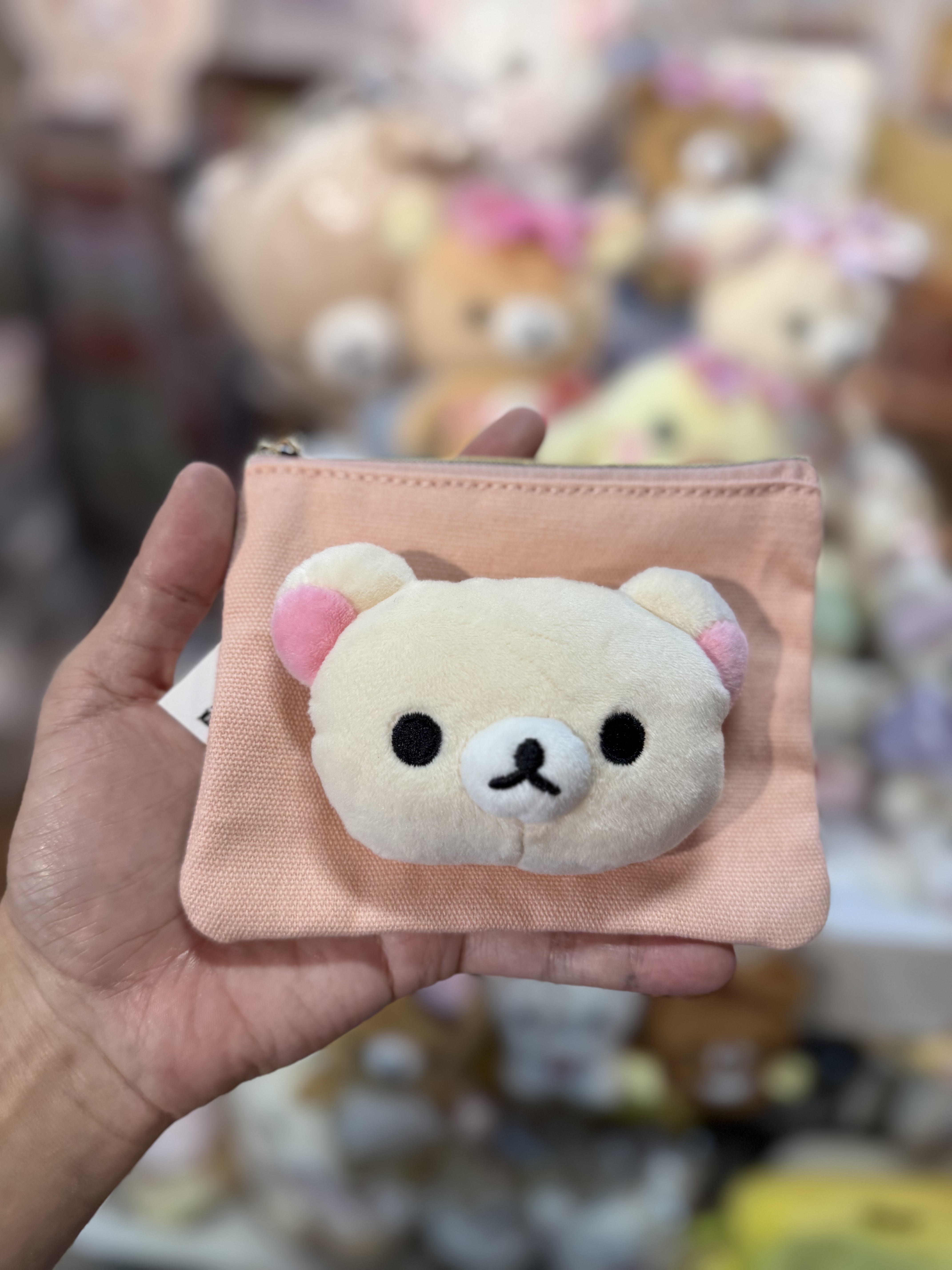 《現貨》全新日本專店限定 Rilakkuma立體頭仔小物袋