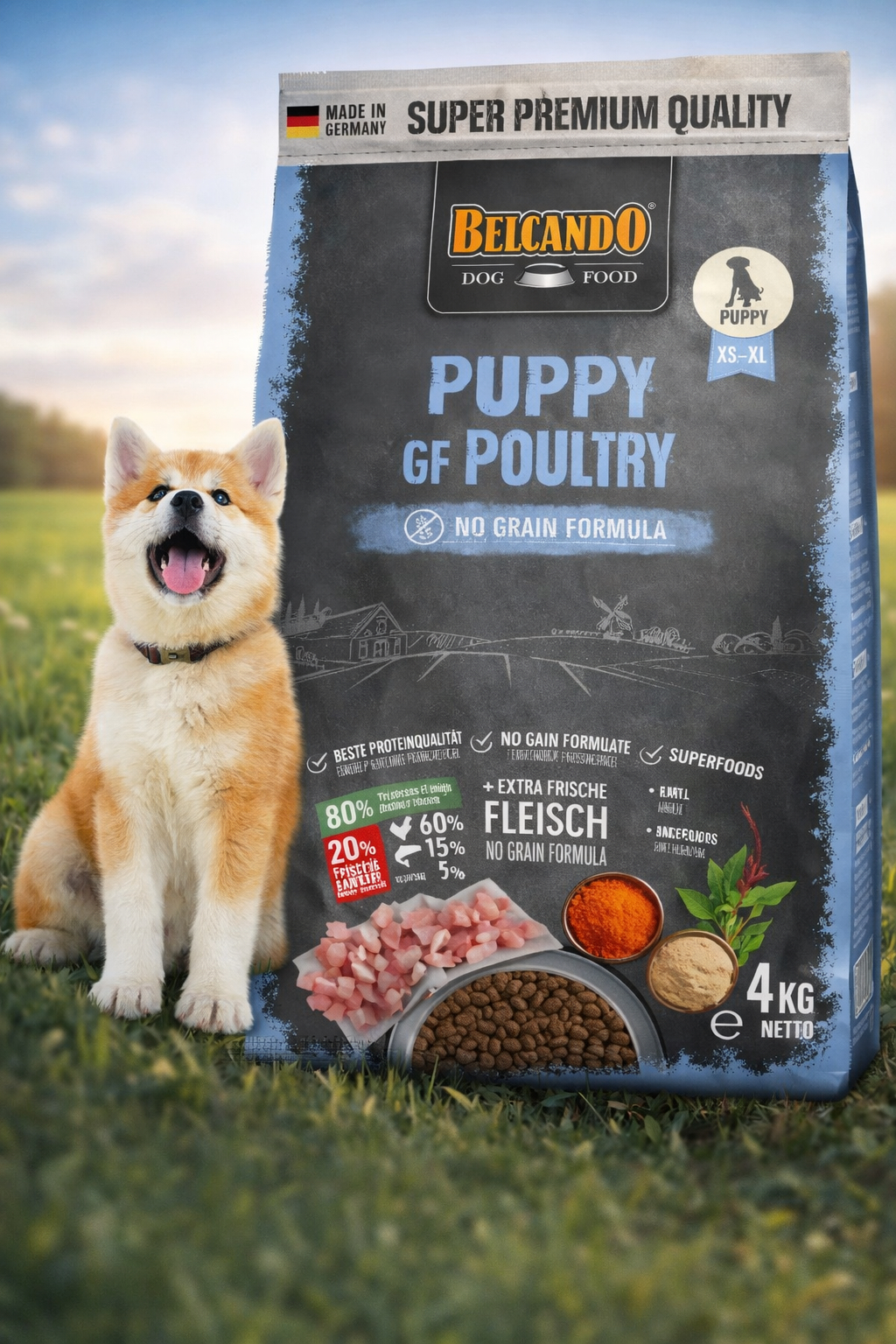 無穀家禽配方幼小犬糧 Puppy GF Poultry （適合所有品種的幼犬適應固體食物）