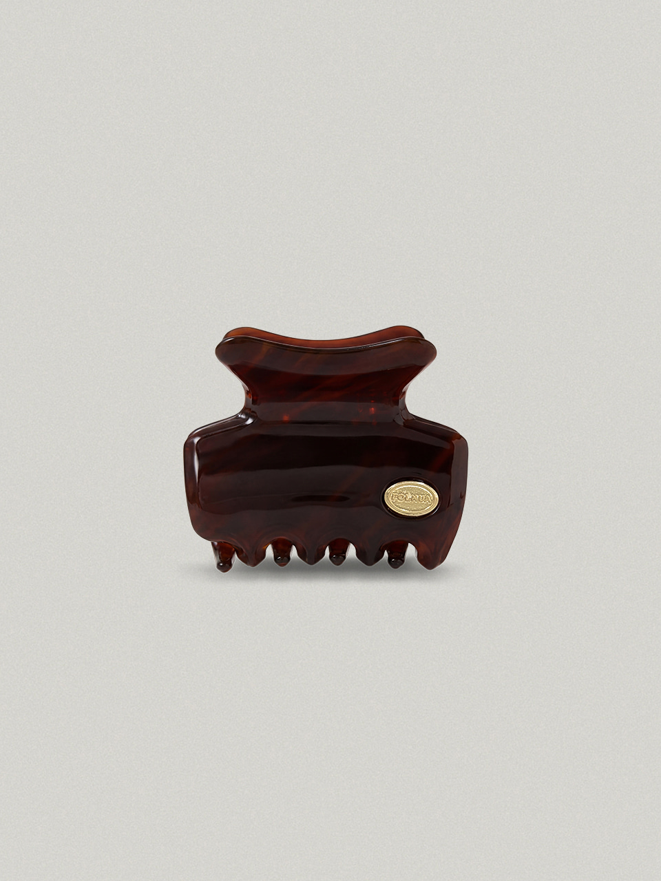 PETIT FLOT HAIR CLAW (IVORY/ BROWN)
