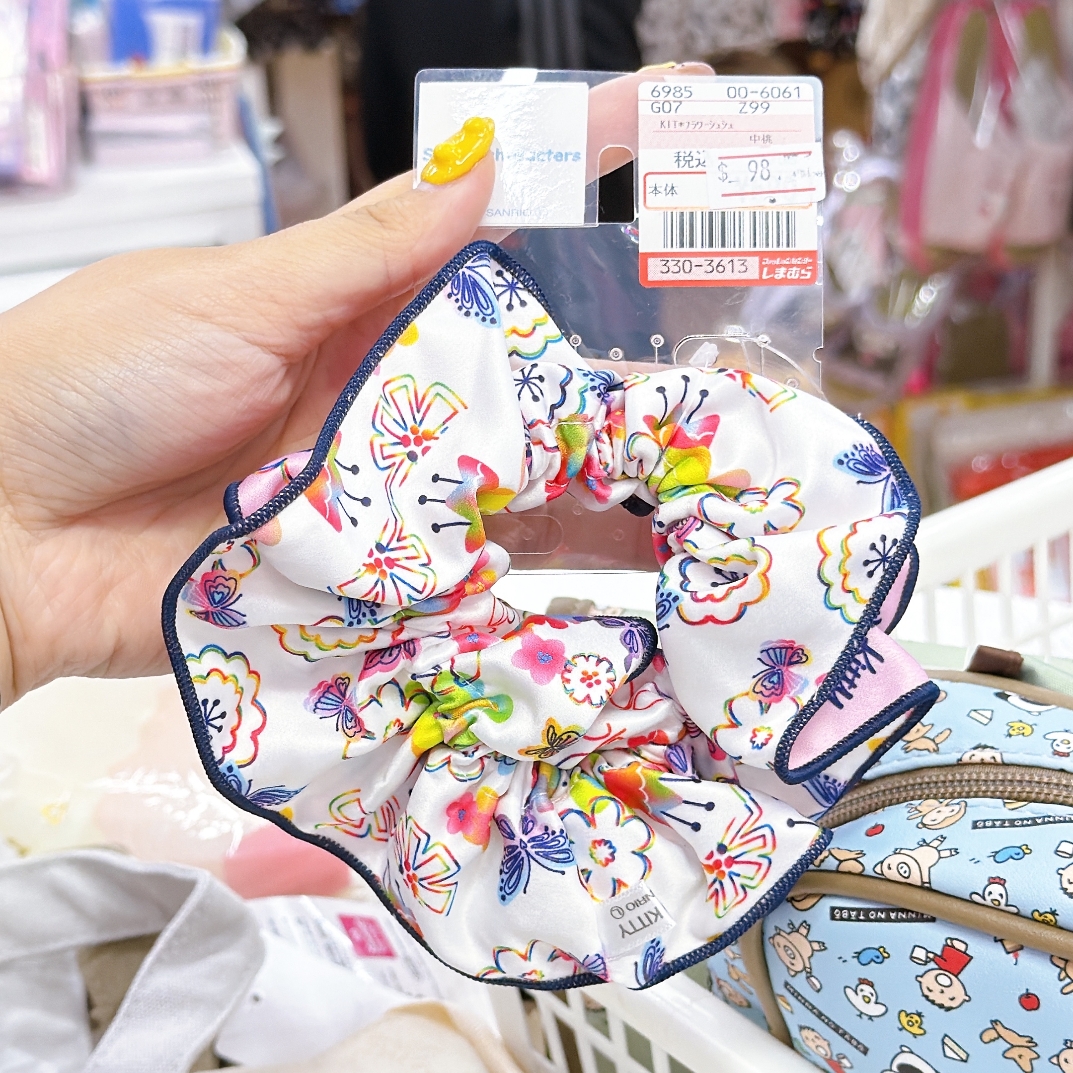 日本直送sanrio夏天黑皮系列頭飾/鎖匙扣/髮夾