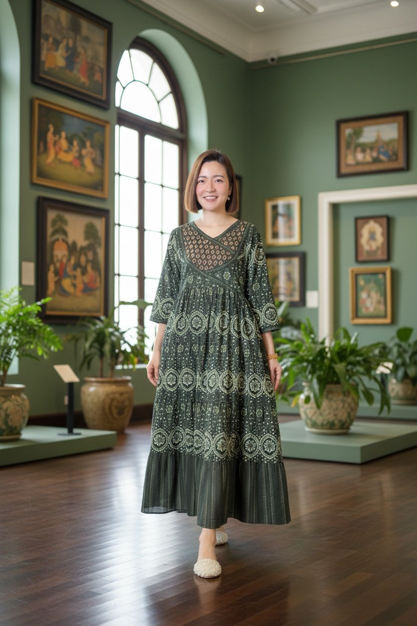 Forest Green Overlap 4-Cake Tier OP 50" #1457