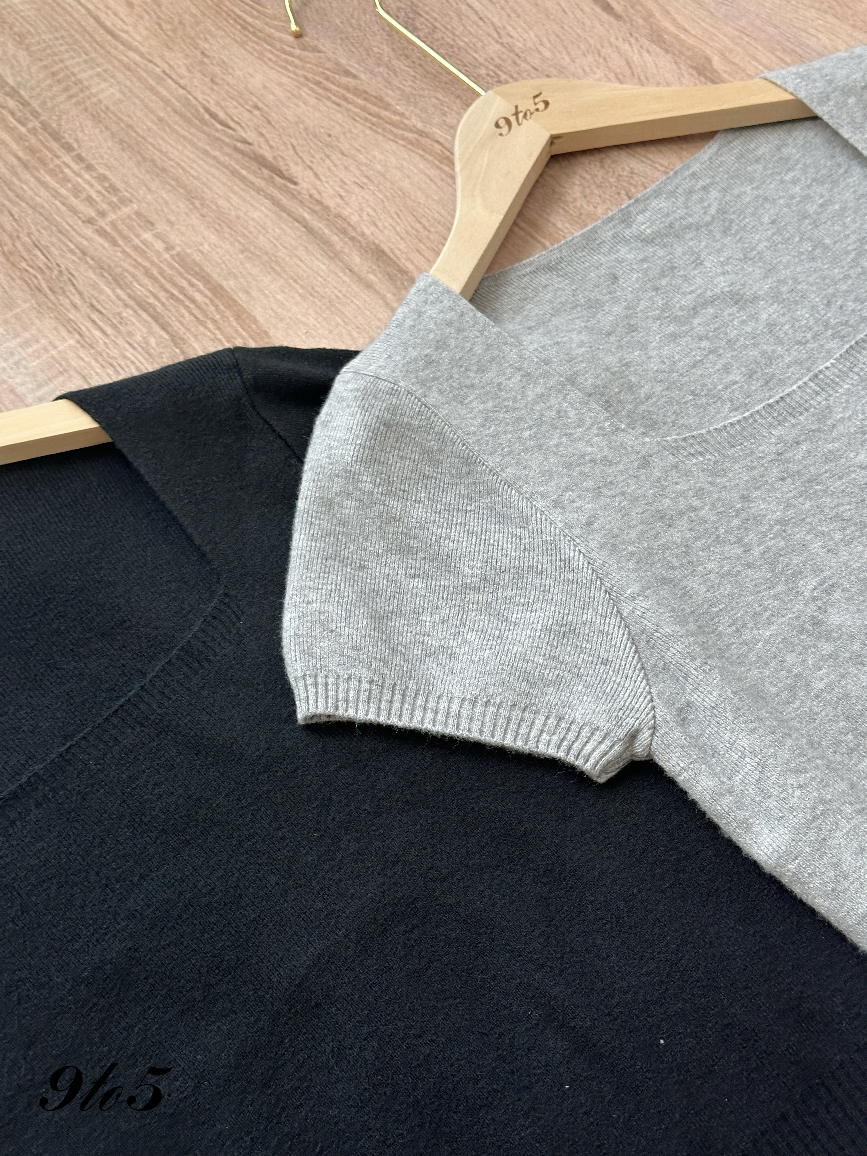 T4257 Square Neck Knit Top - 4 Colors 