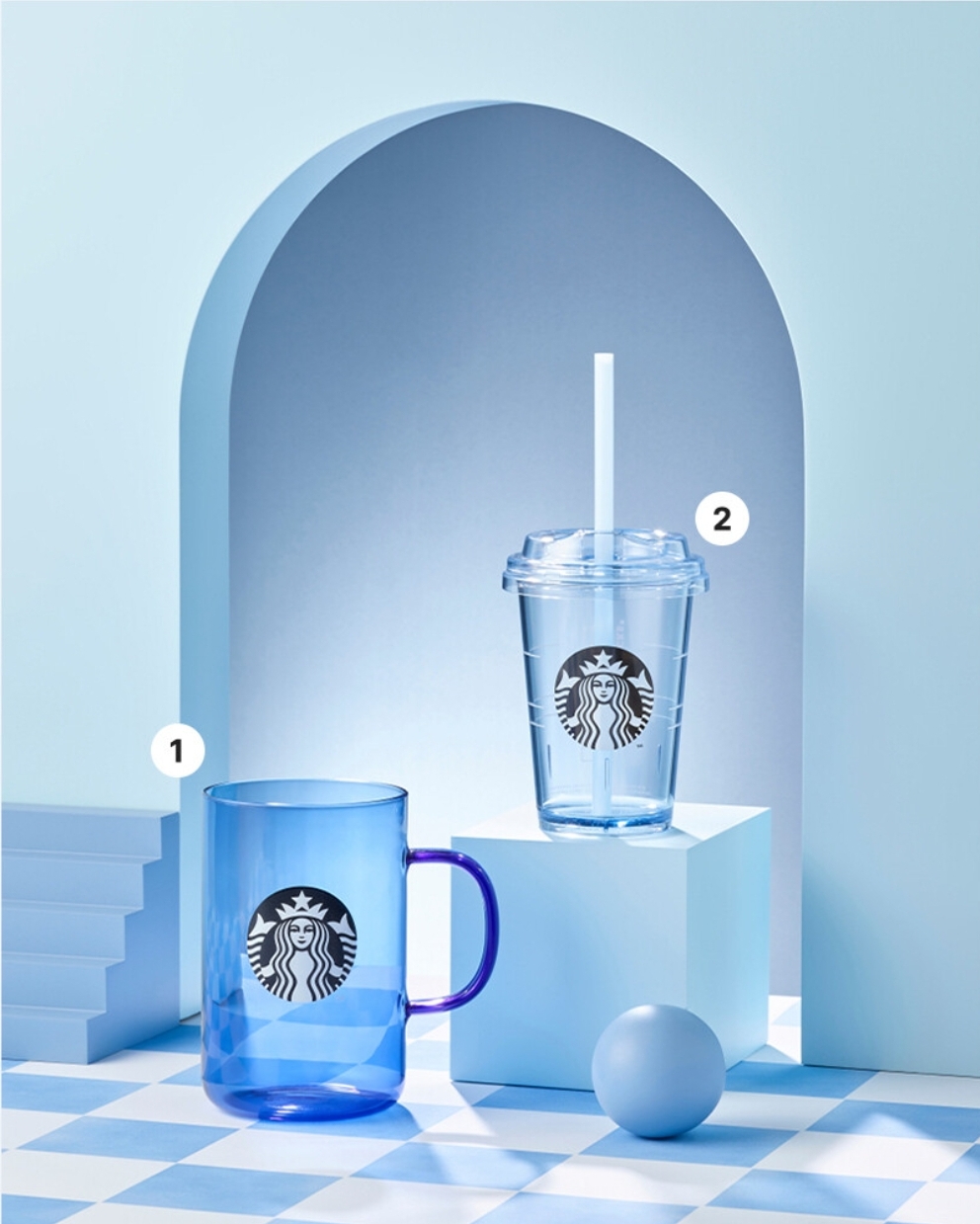 [ Starbucks ] 韓國 Starbucks Wash-blue denim 牛仔藍系列