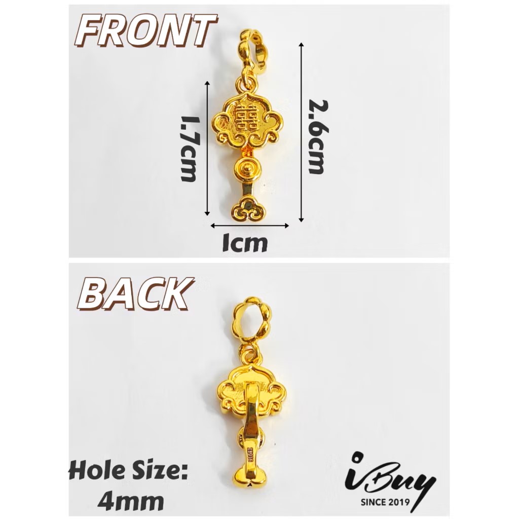 916 HARD GOLD WEDDING JOY ABACUS/ COMB/ SCISSORS/ MIRROR/ SHOE/ RUYI/ BASKET/ RULER CHARM BEAD 916 硬金  囍 算盘/ 梳子/ 剪刀/ 镜子/ 鞋子/ 如意/ 金斗/ 尺子串咀
