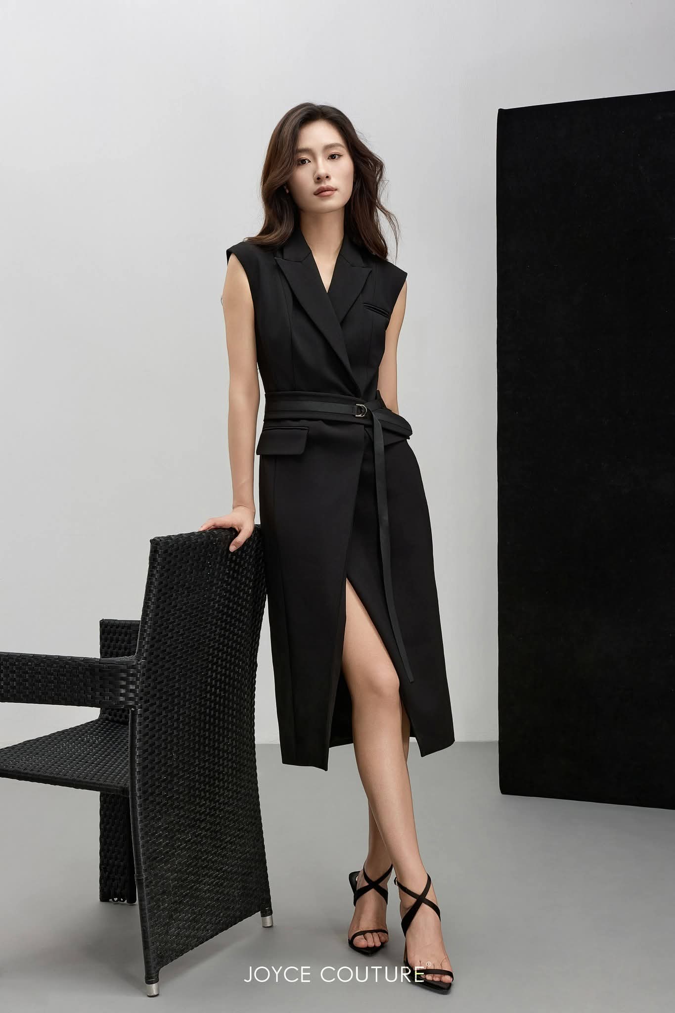 长款马甲连衣裙 D0344