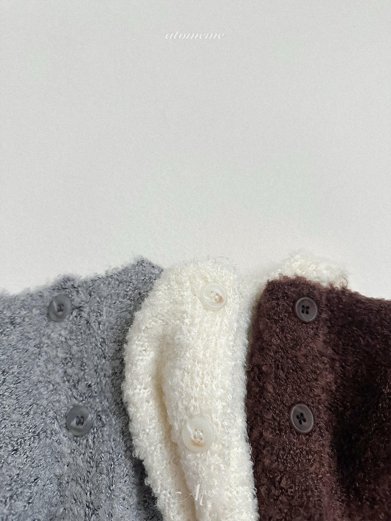 Atomeme | ecru knit vest