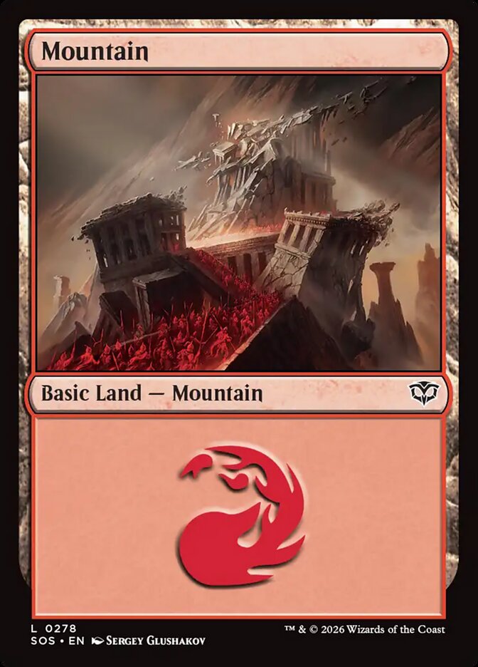 [EN] [Foil] Mountain [SOS-278] C