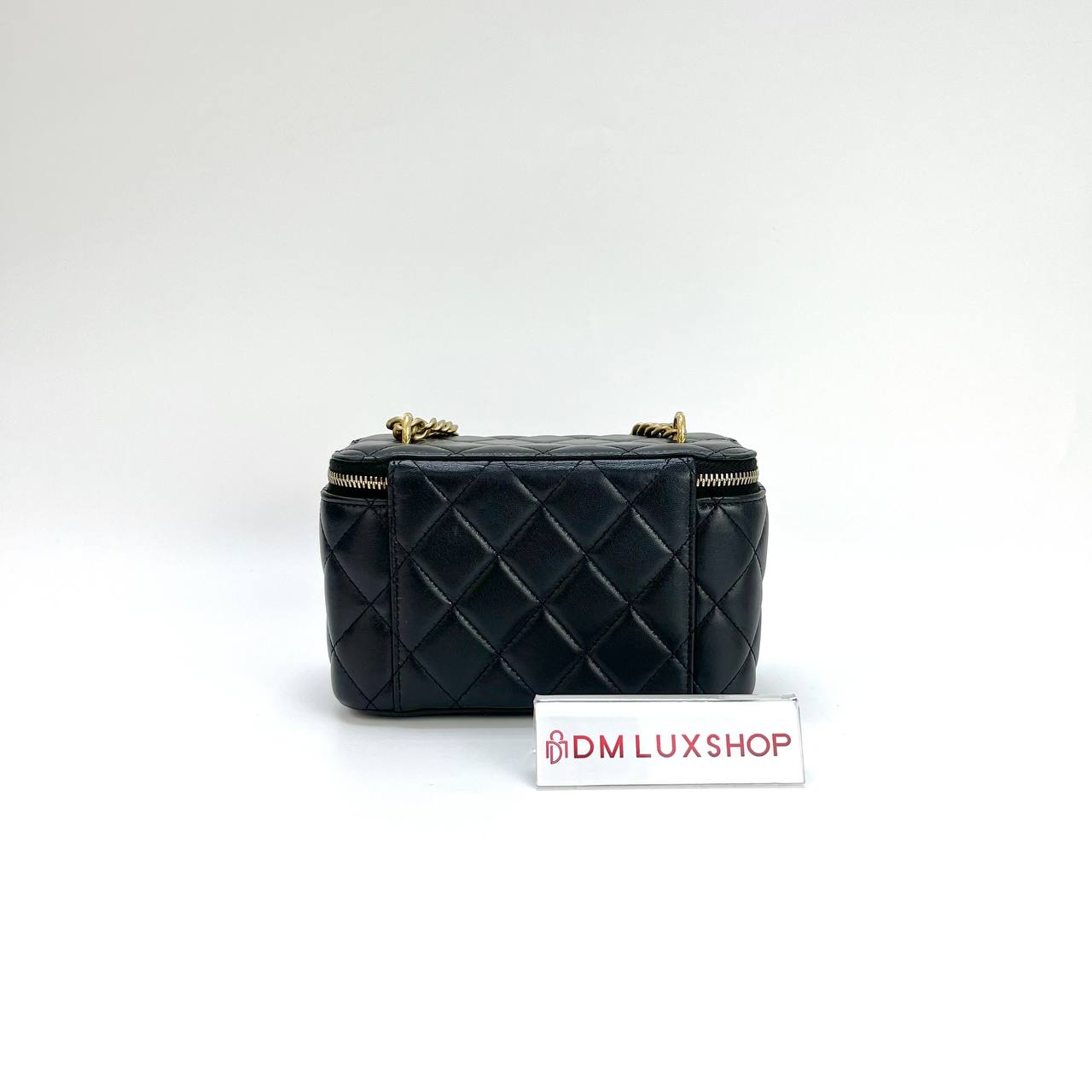 Chanel 22K Black Vanity Case GHW (Microchip)