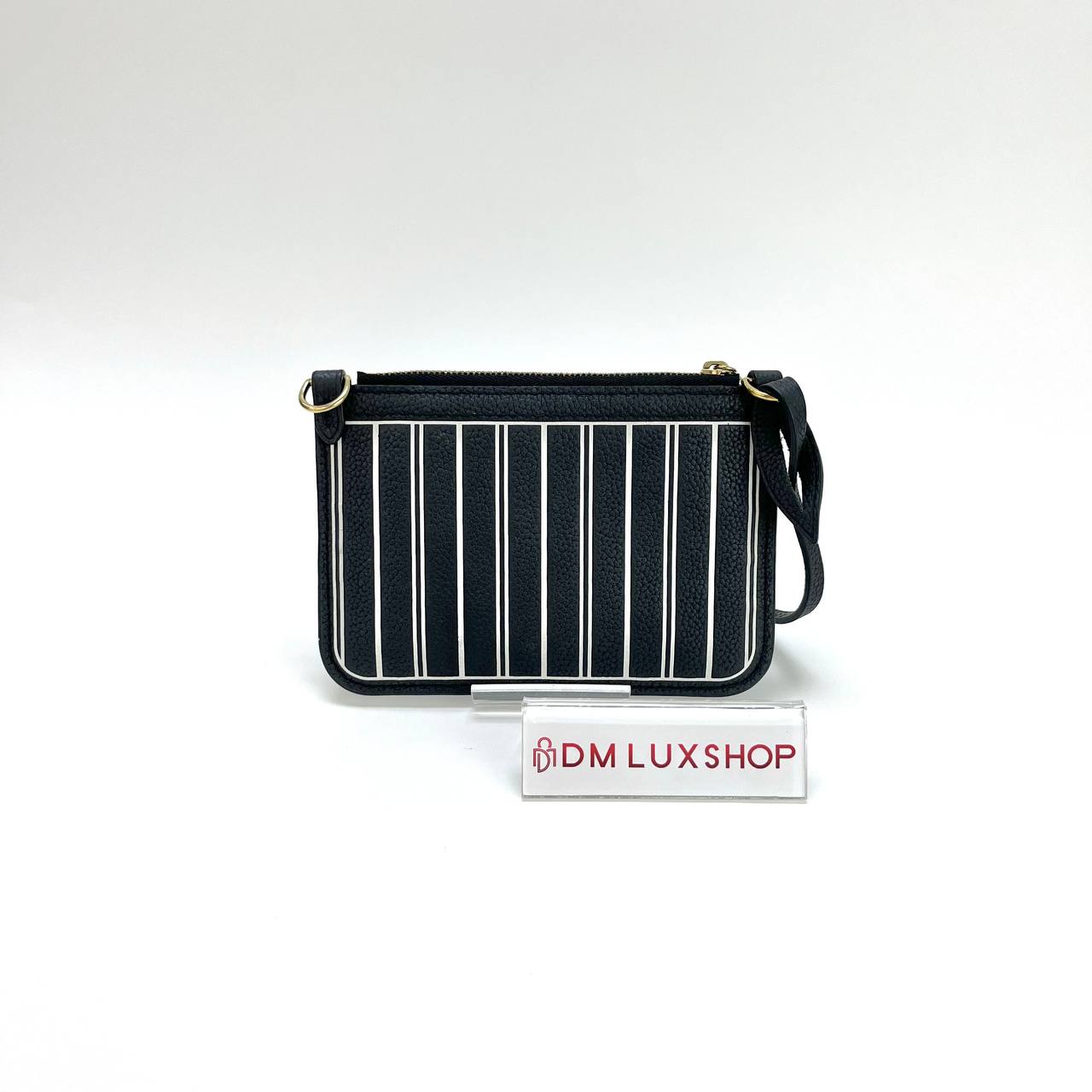 LV Neverfull BB Inside Out Black Pouch