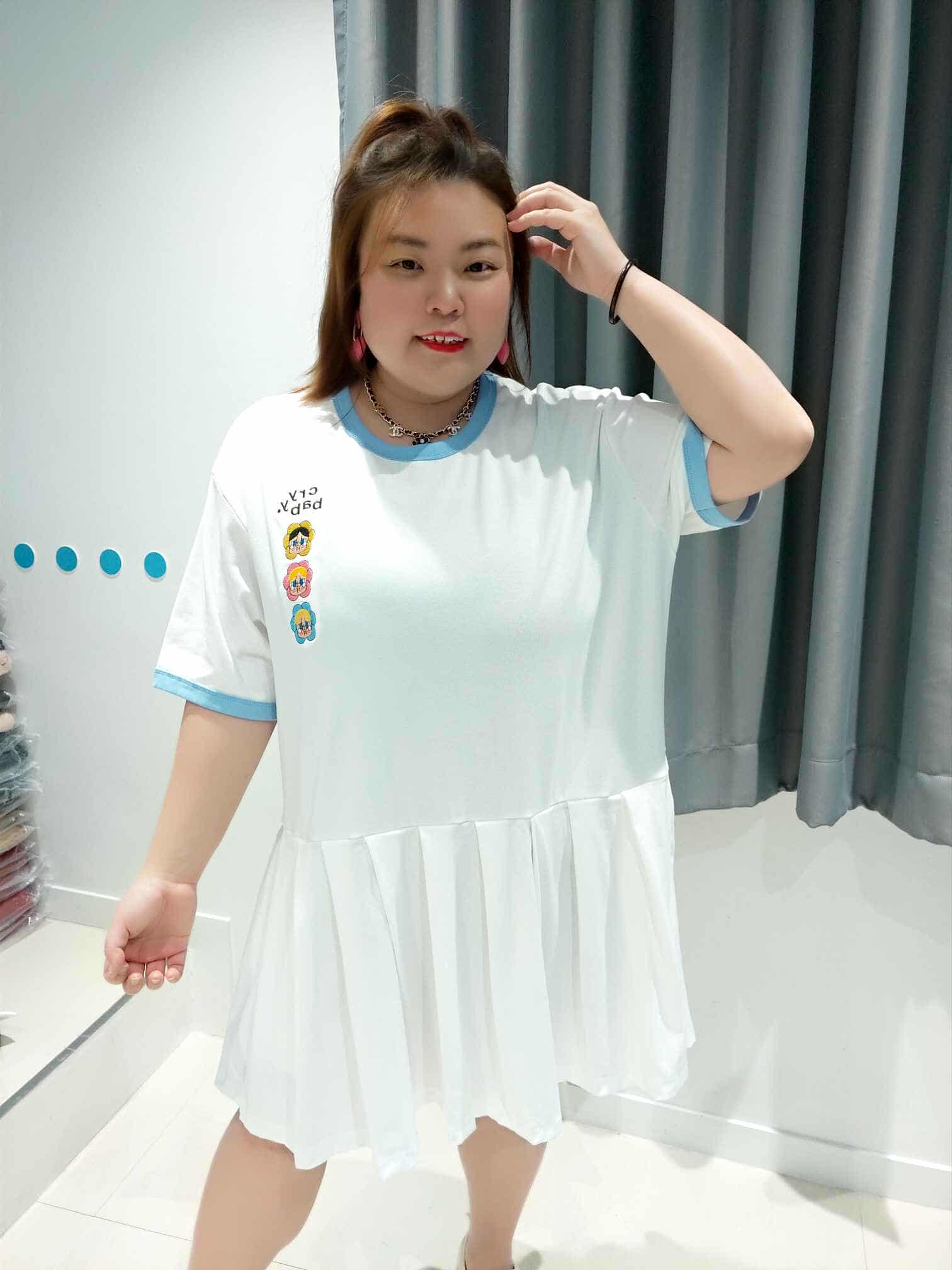 DOC03 CRYBABY百褶裙摆连身裙