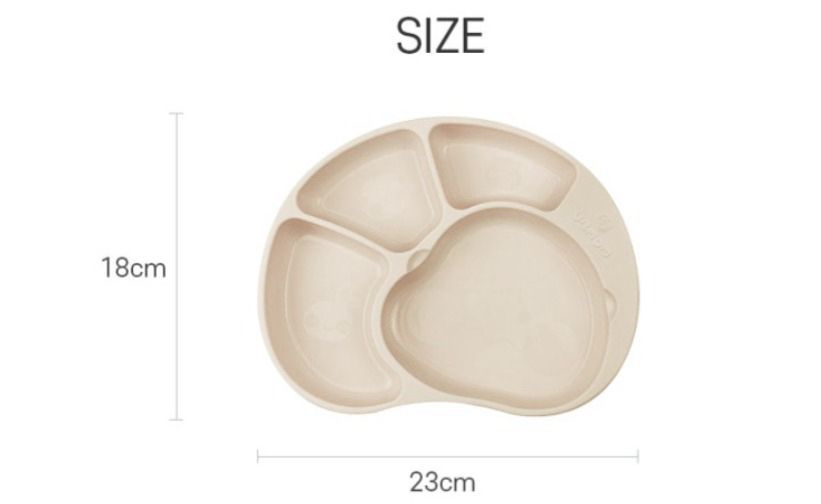 Ubmom鉑金矽膠吸附有蓋餐盤