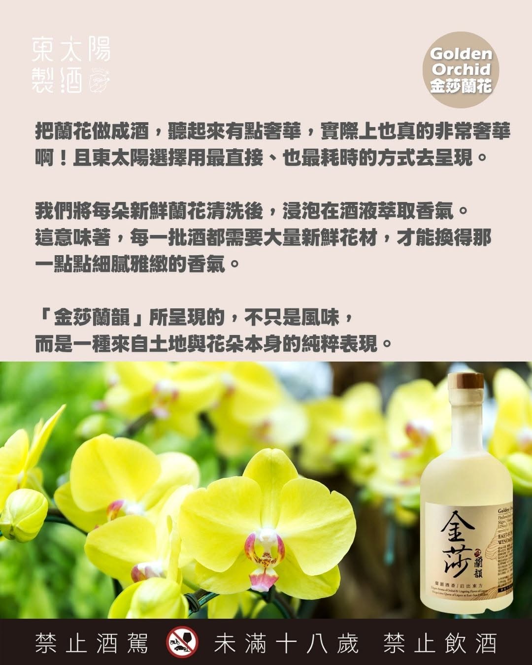 Golden Orchid Melody ⾦莎・蘭韻 Phalaenopsis Orchid & Pear Liqueur (金莎蘭⽔梨利口酒)