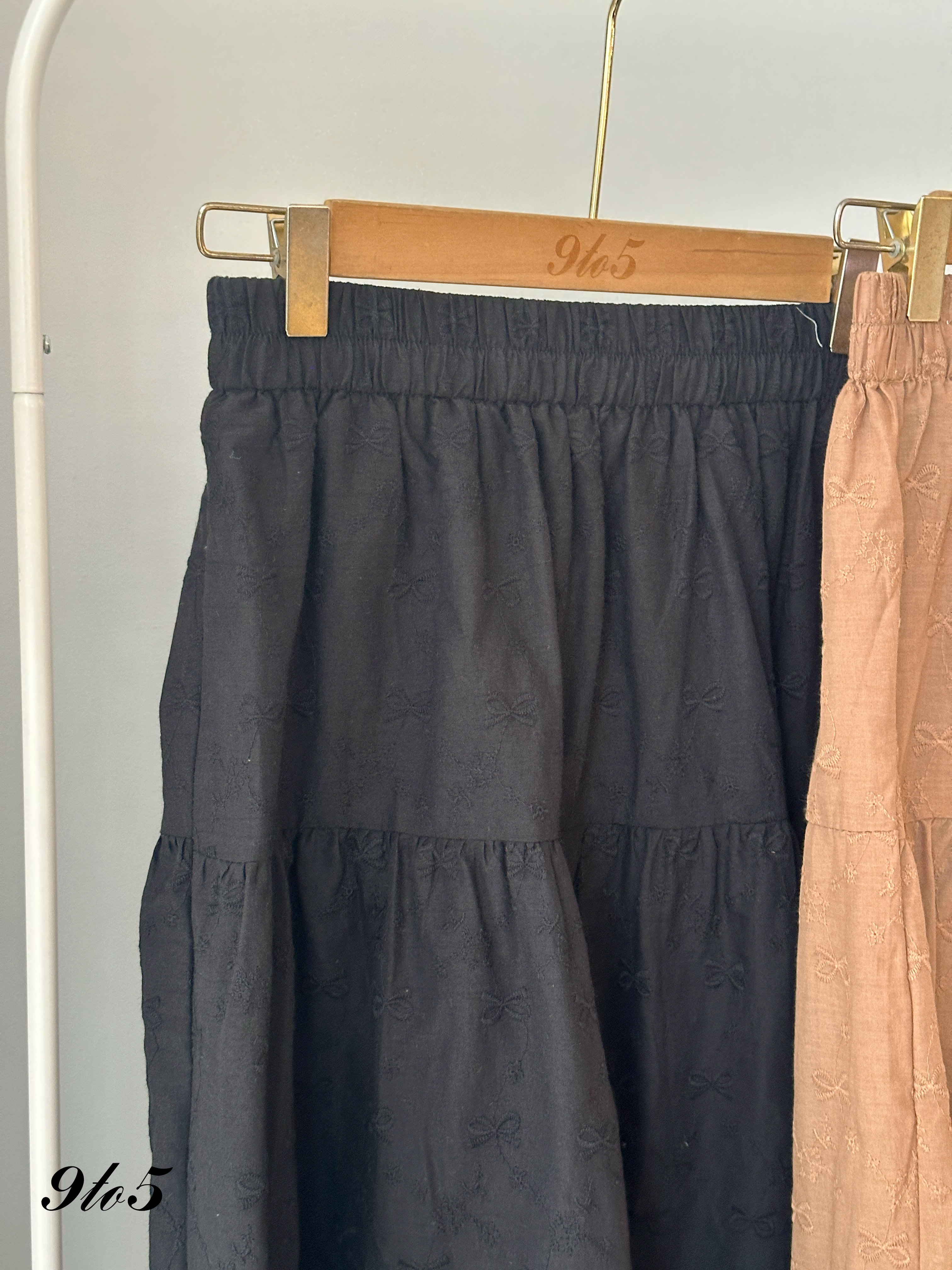 S1867 Long Layered Skirt - 3 Colors 