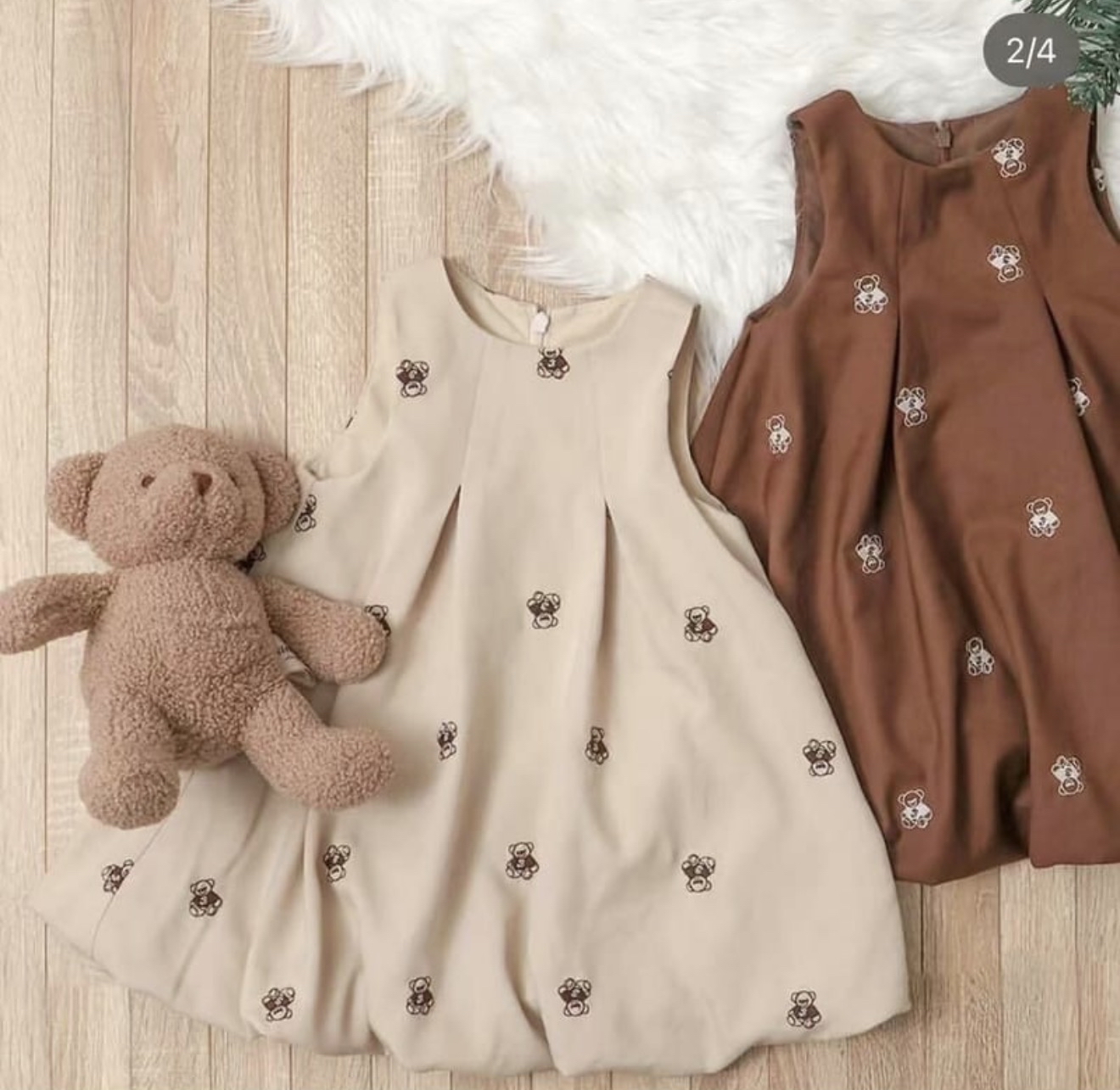 ▫️現貨▫️apres les cours Tiny Bear南瓜連身裙