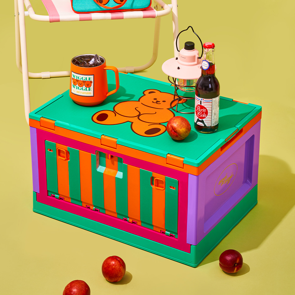 Wiggle Wiggle 可愛卡通可摺疊儲物箱