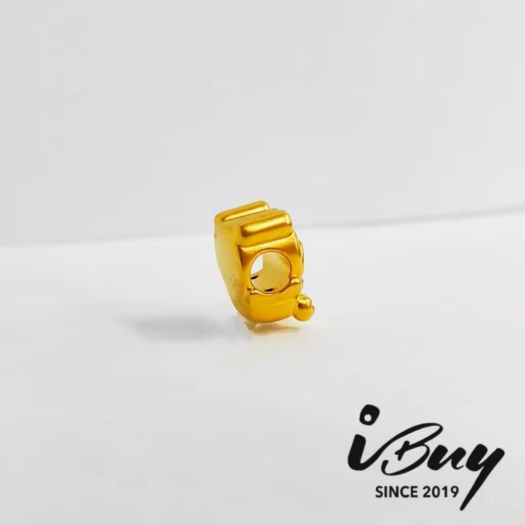 916 HARD GOLD BABY PENGUIN CHARM BEAD 916 硬金 企鹅宝宝串咀