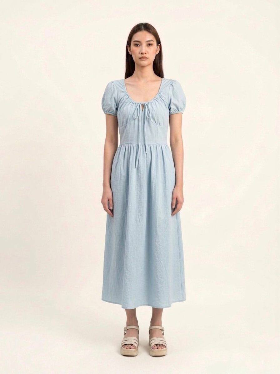 W6196 - Aria Drop-Waist Dress