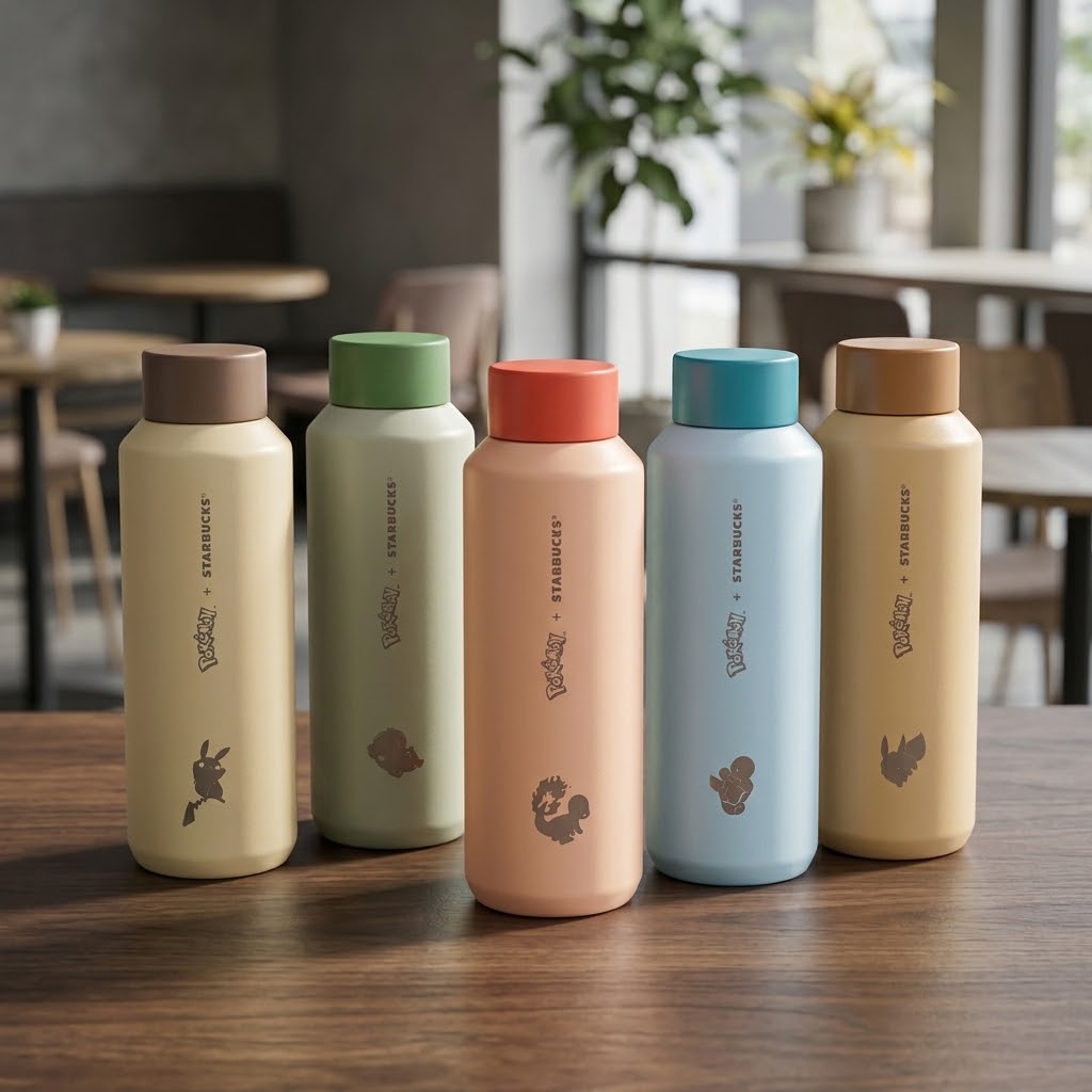 《限量發售》《日本 🇯🇵  POKÉMON + STARBUCKS系列》【不鏽鋼保溫瓶 473ml  共5款】