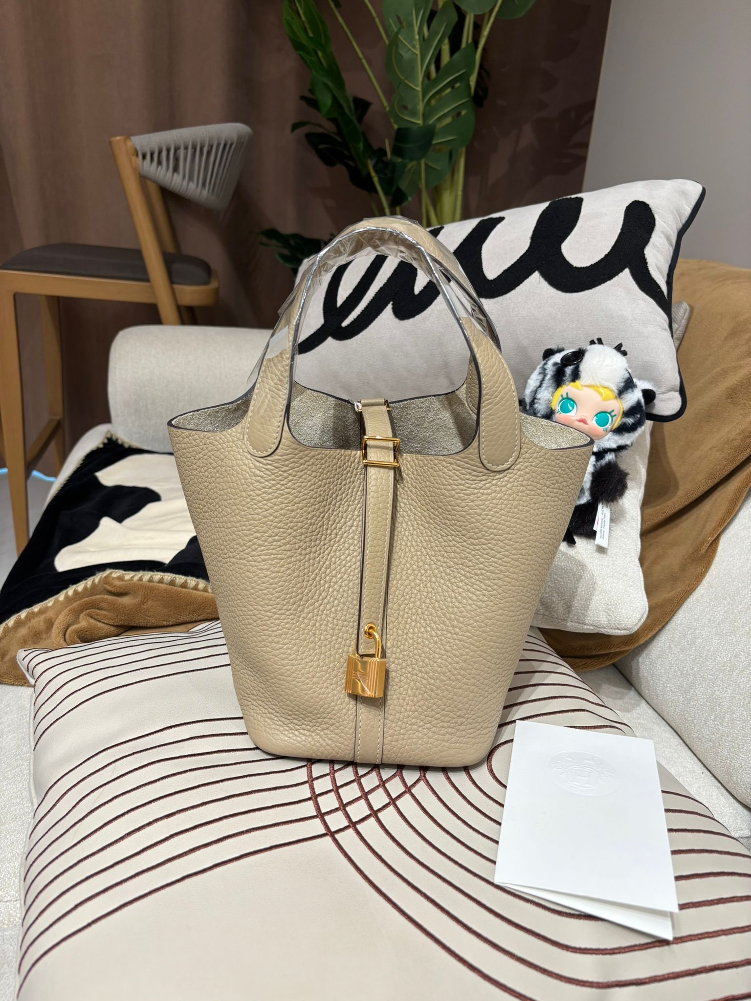 Hermes Picotin 18 Stamp U S2 風衣灰金扣 100%Authentic, 99%New ✅香港專門店收據✅Key Lock ✅Dust bag✅Box
