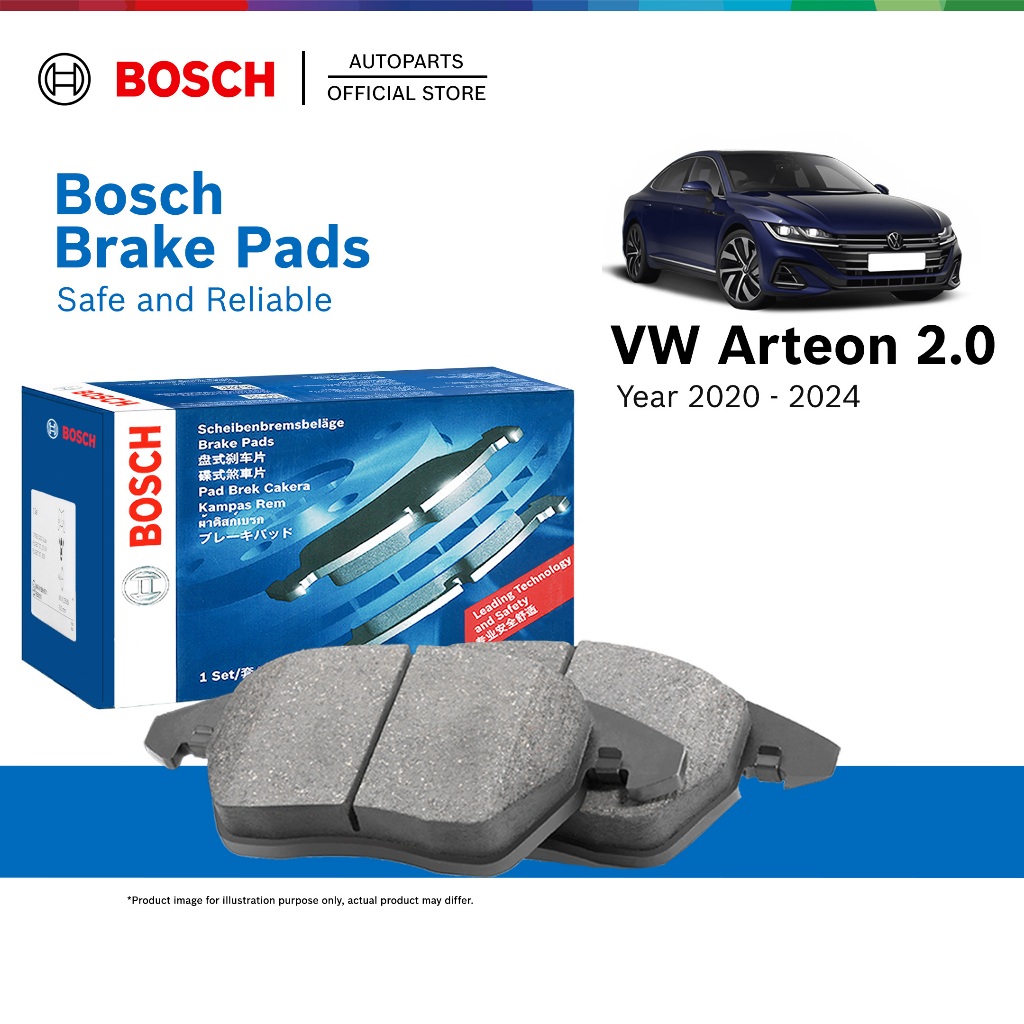 Bosch Front Brake Pads for Volkswagen VW Arteon 2.0 (2020 - 2024) 0986424285