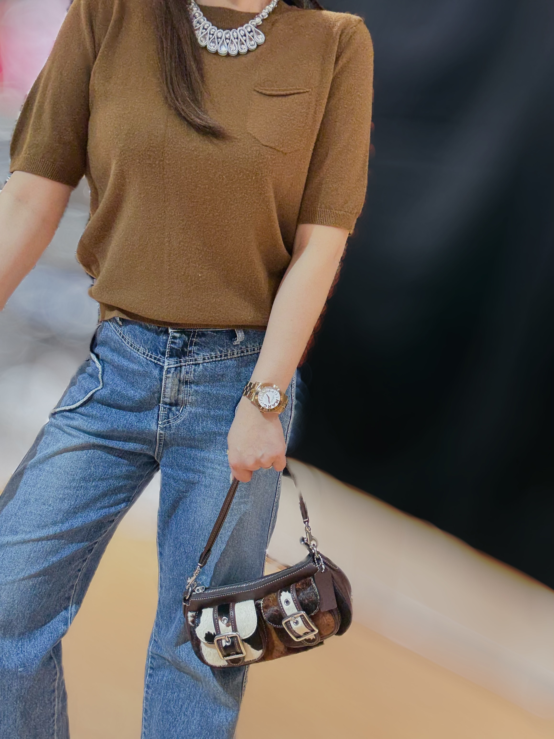 Coach Ashton bag cow print/haircalf