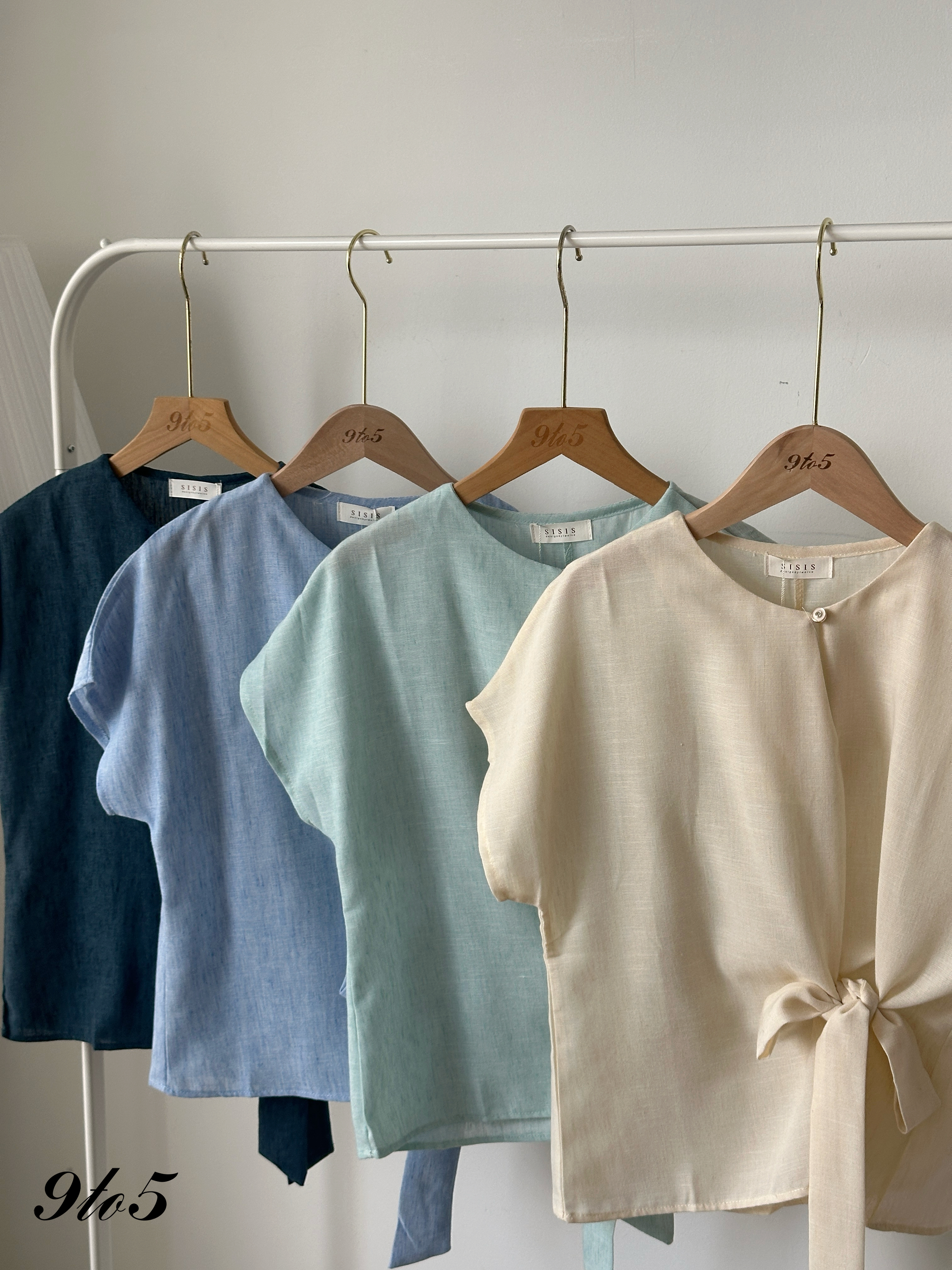 T4211 Tie Waist Top - 4 Colors