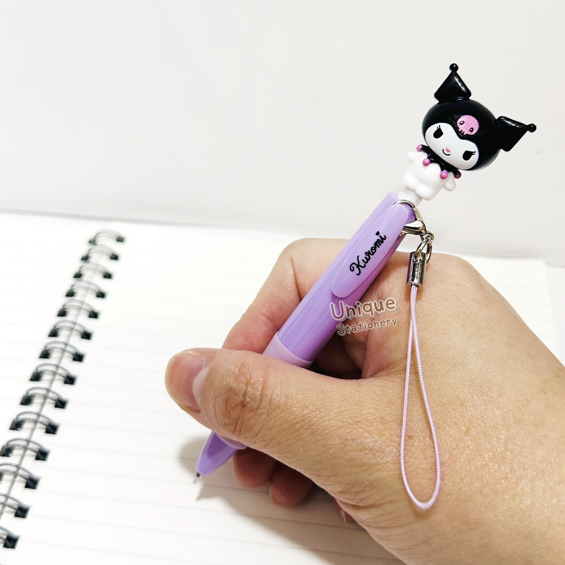 現貨｜Sanrio Kuromi 迷你文具系列 日版 黑色 迷你原子筆 (87047-1)