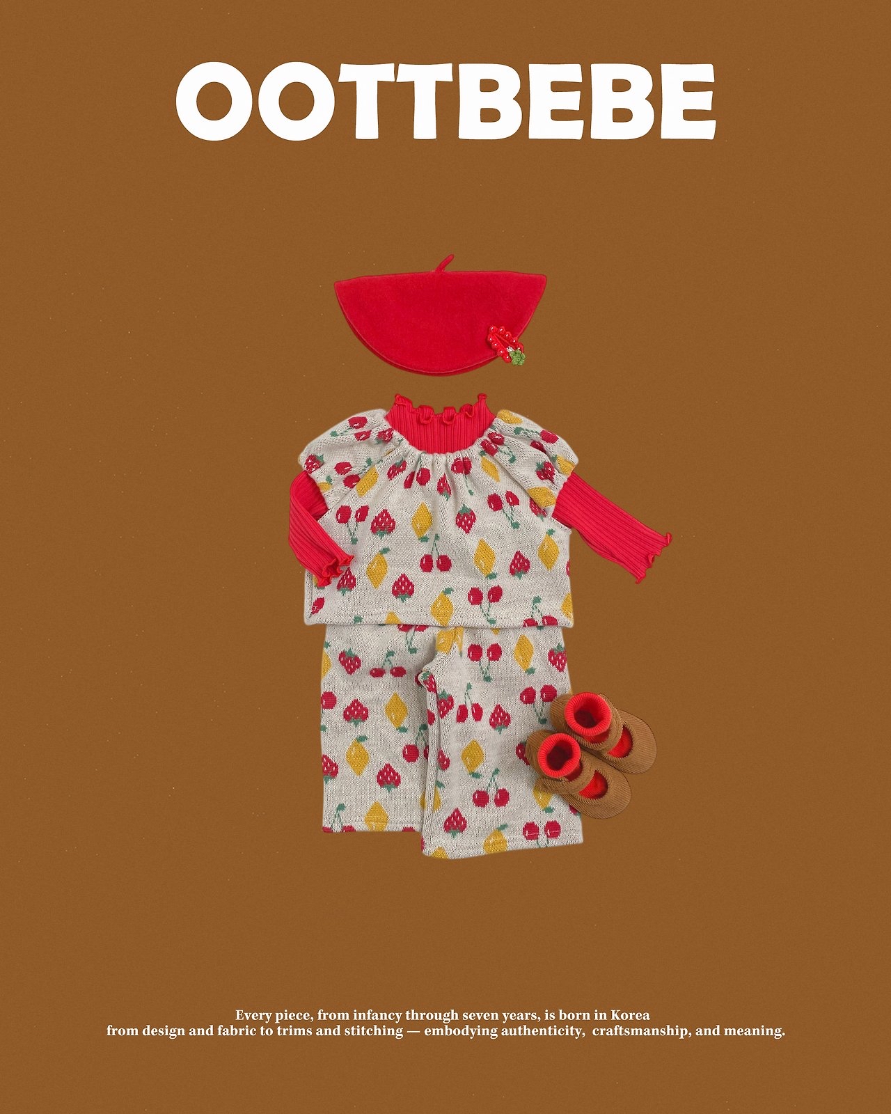 OOTT | Cherry Puff Knit Set