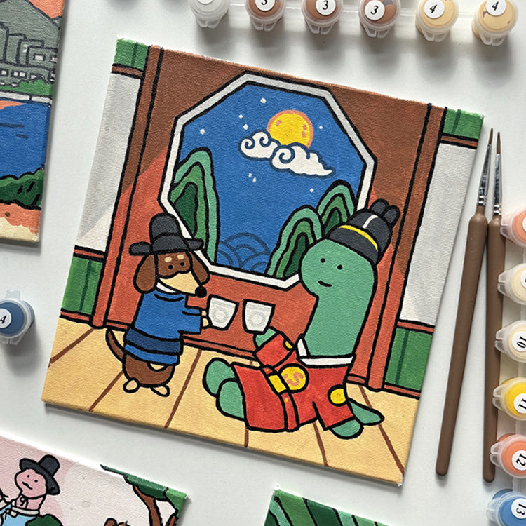 [JOGUMAN STUDIO] WELCOME TO KOREA DRAWING SET 數字畫